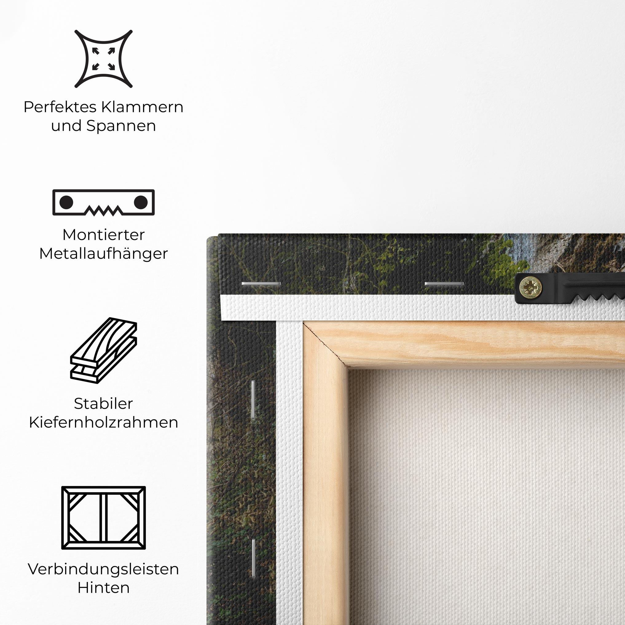 Leinwandbild Pretty Waterfall Forest mockup 5