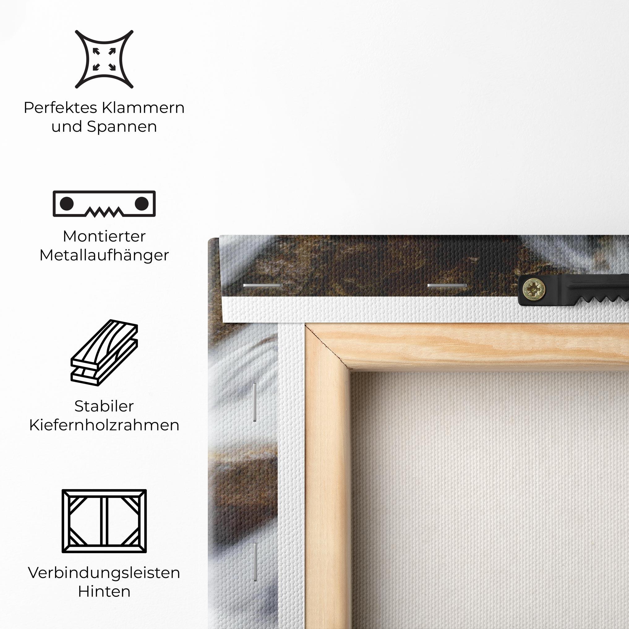 Leinwandbild Shiny Rocks Waterfall mockup 5