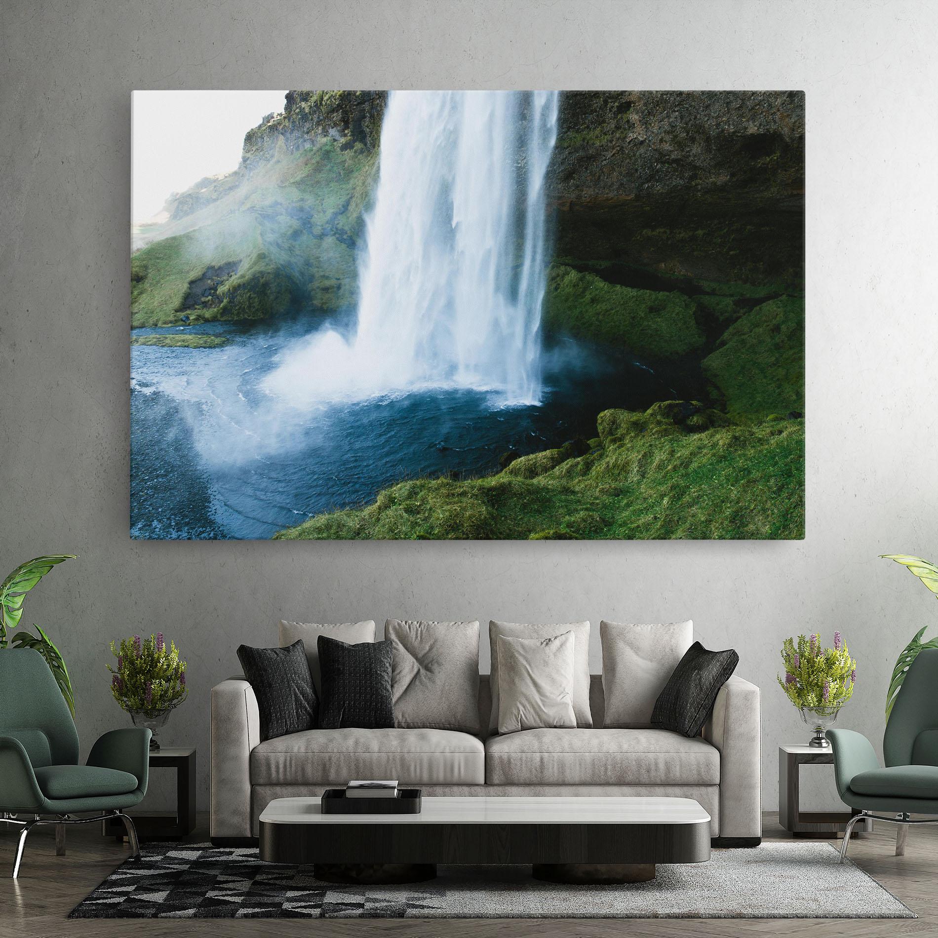 Leinwandbild Majestic Waterfall mockup 7