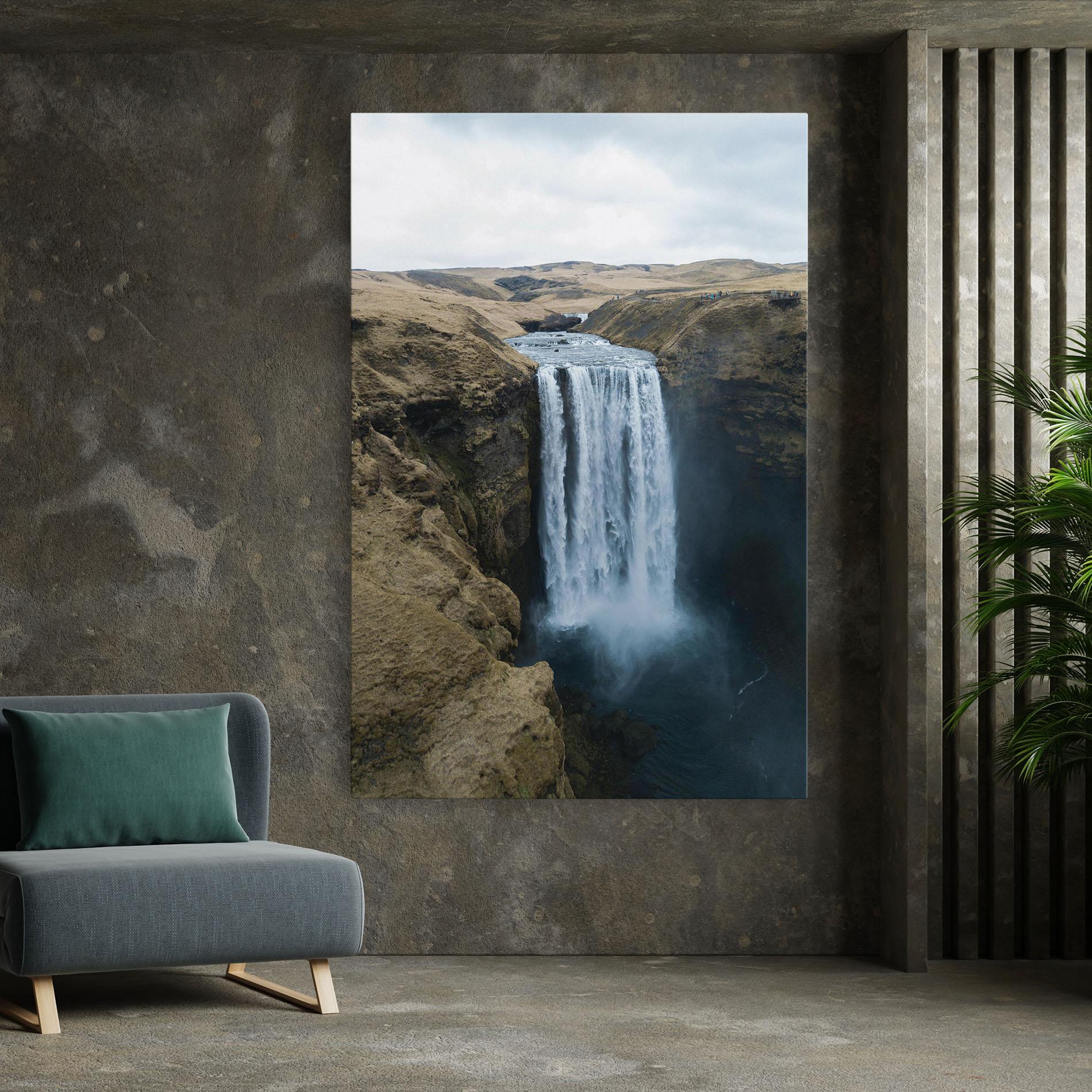 Leinwandbild Desert Vibe Waterfall mockup 7