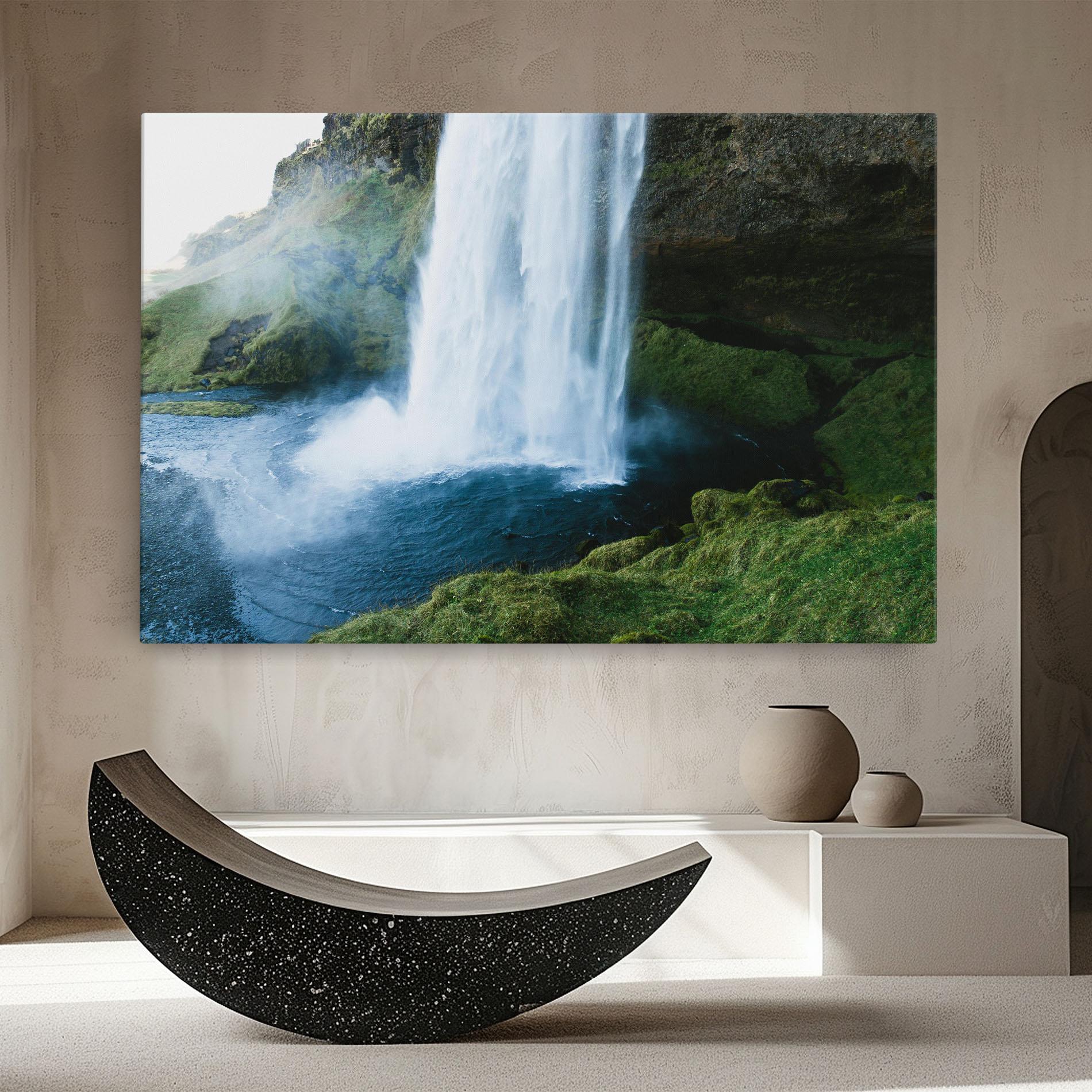 Leinwandbild Majestic Waterfall mockup 8