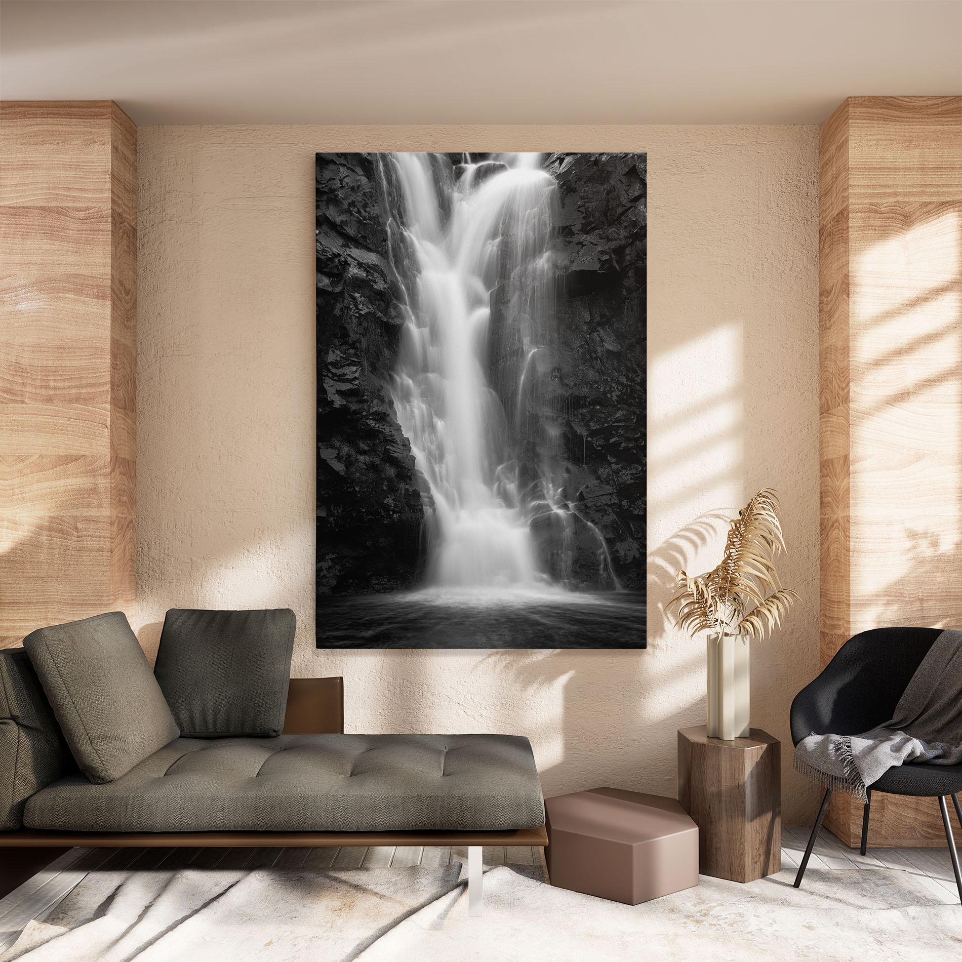 Leinwandbild Black Rock Waterfall View mockup 8