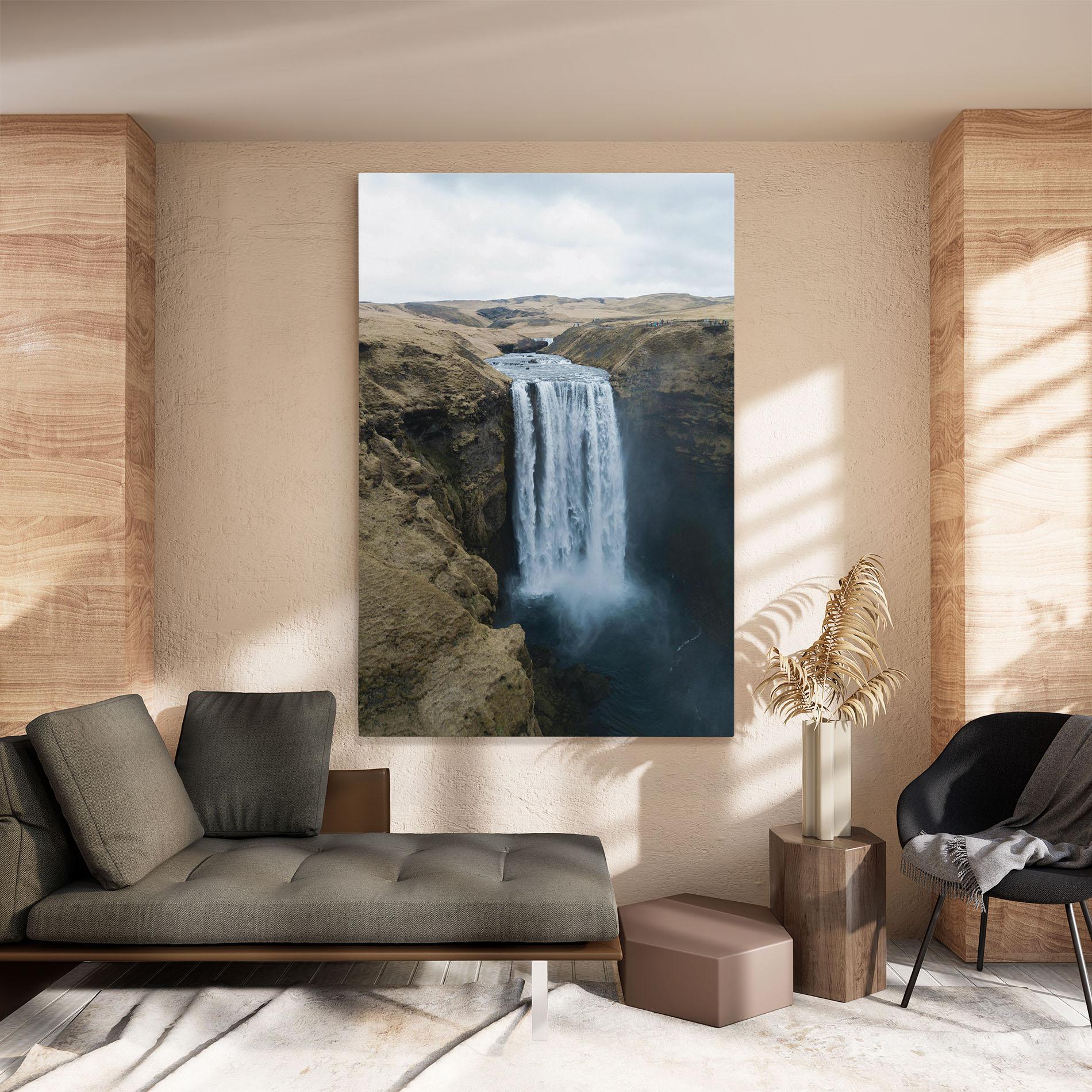 Leinwandbild Desert Vibe Waterfall mockup 8