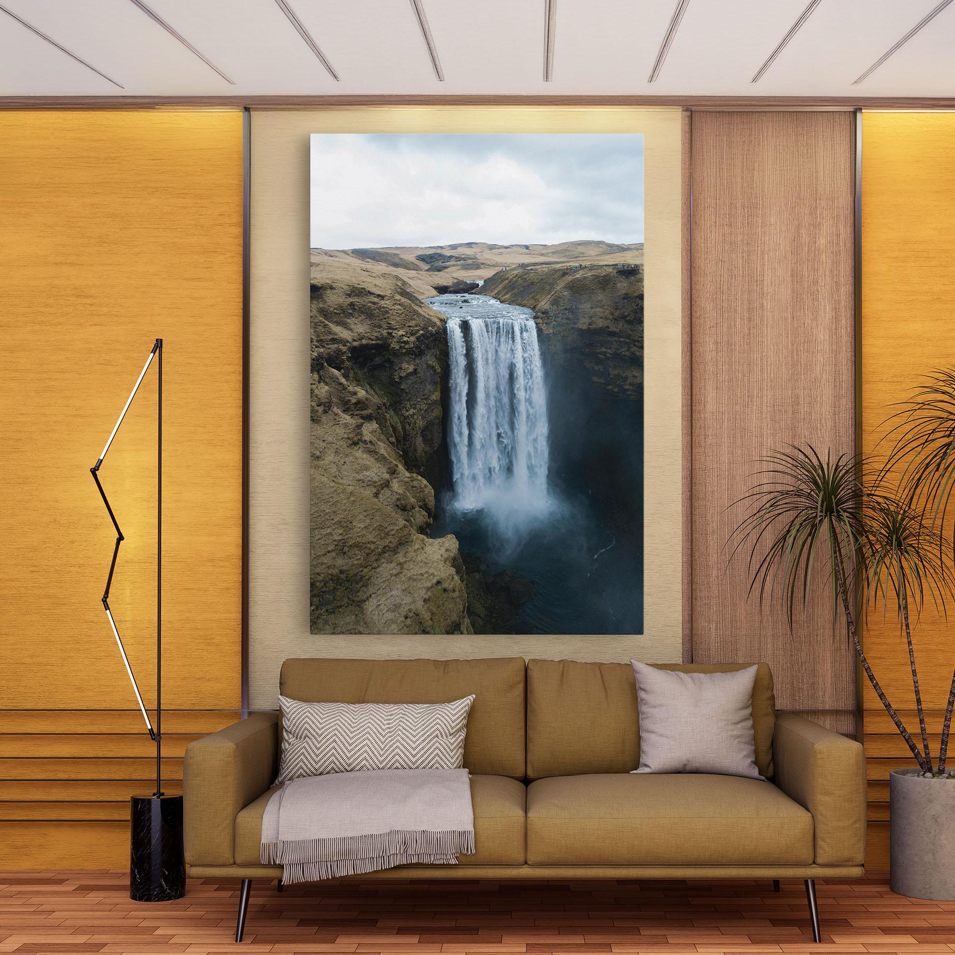 Leinwandbild Desert Vibe Waterfall mockup 9