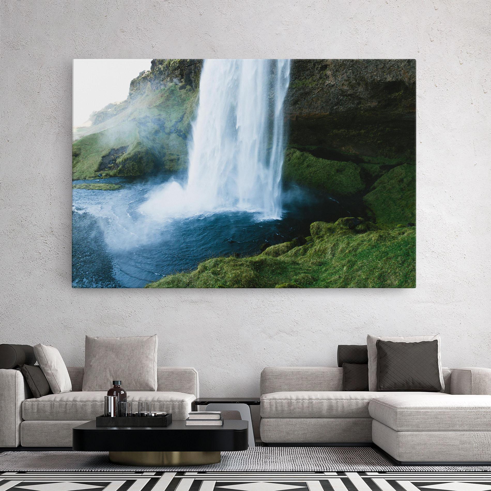 Leinwandbild Majestic Waterfall mockup 2