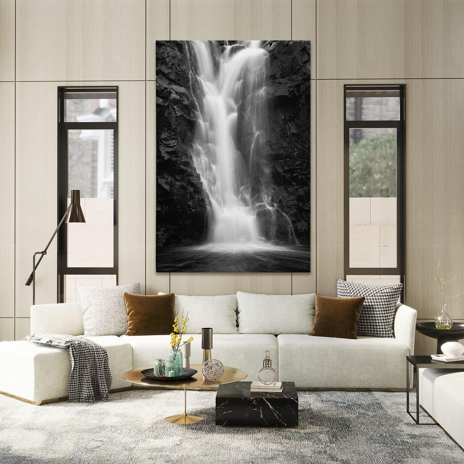 Leinwandbild Black Rock Waterfall View mockup 2