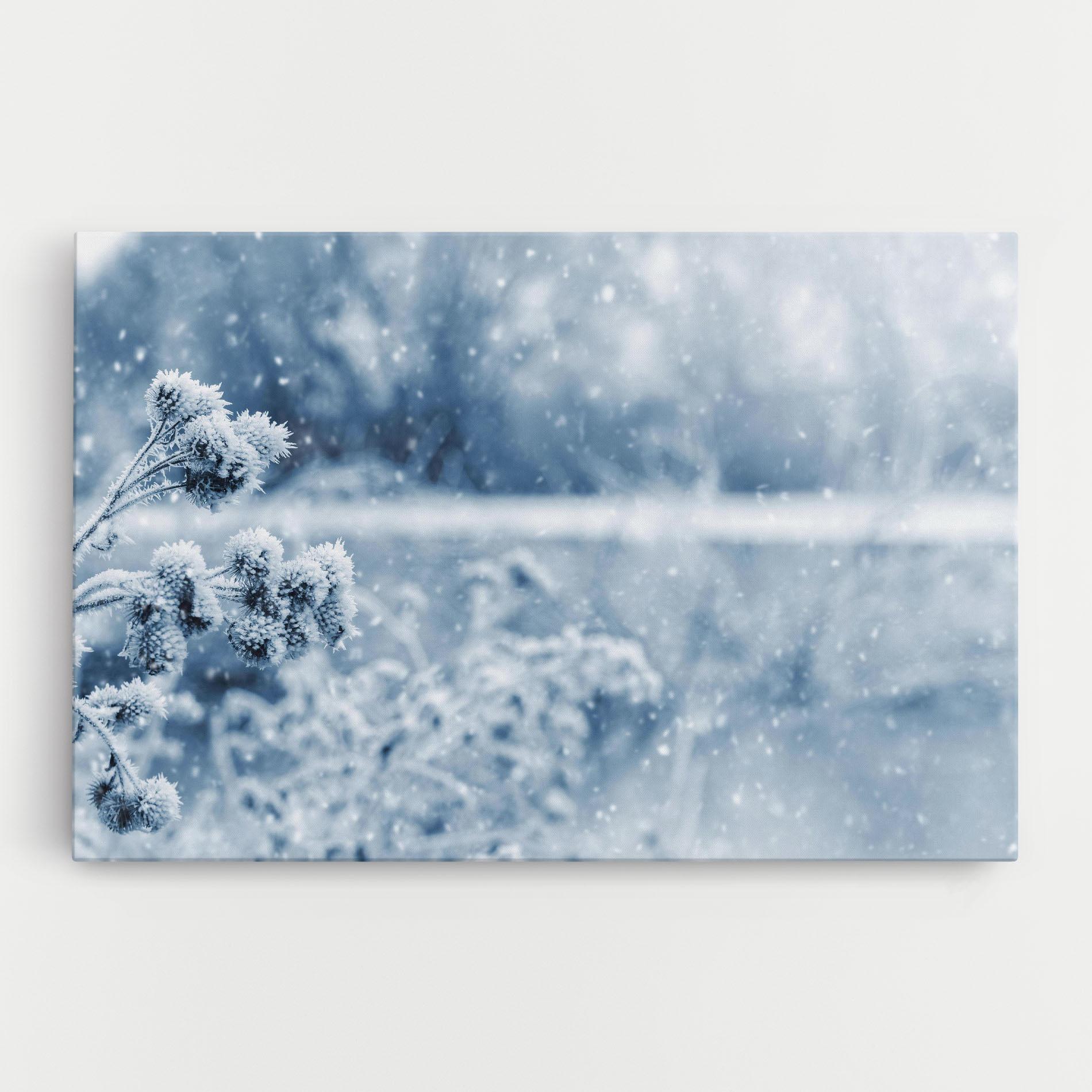 Leinwandbild Pretty Winter Plants mockup 0