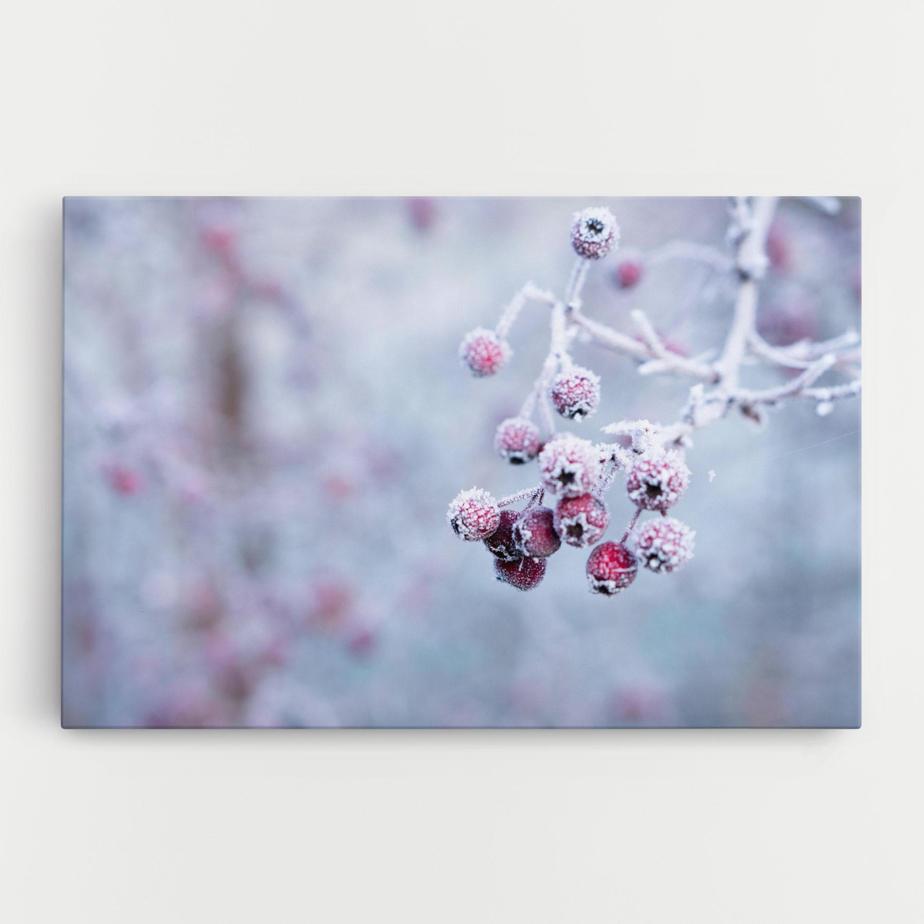 Leinwandbild Red Winter Fruits mockup 0