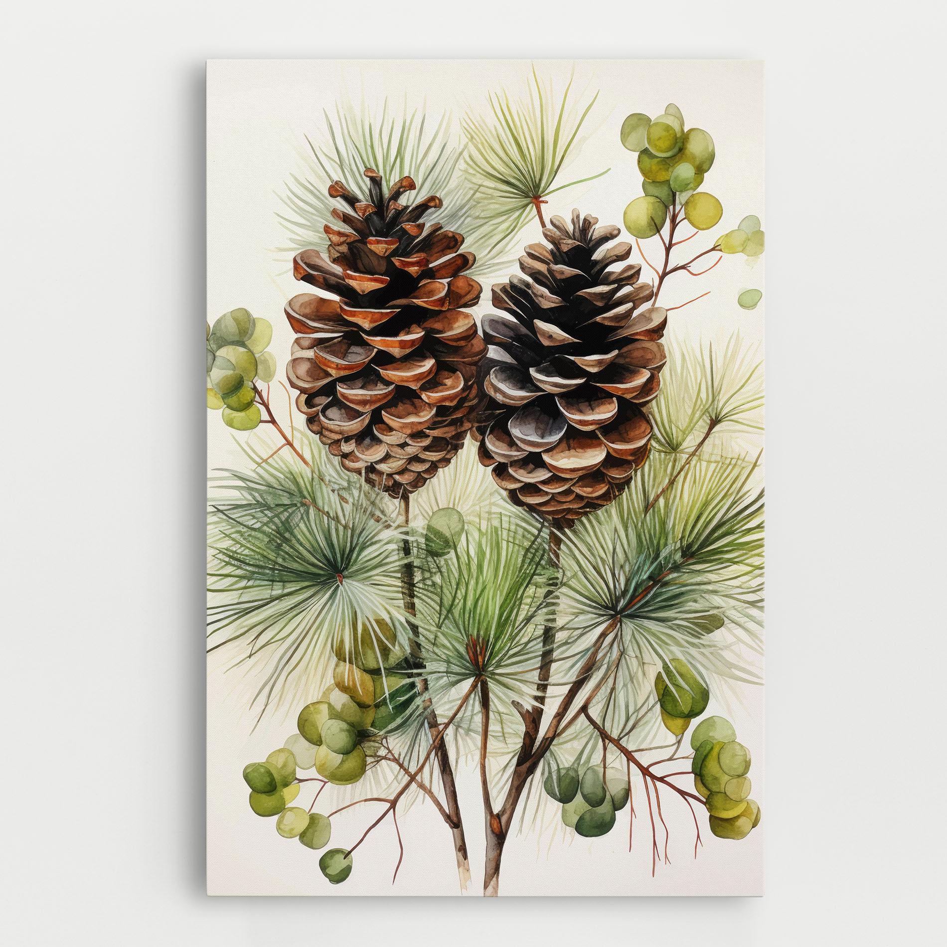 Leinwandbild Brown Cones mockup 0