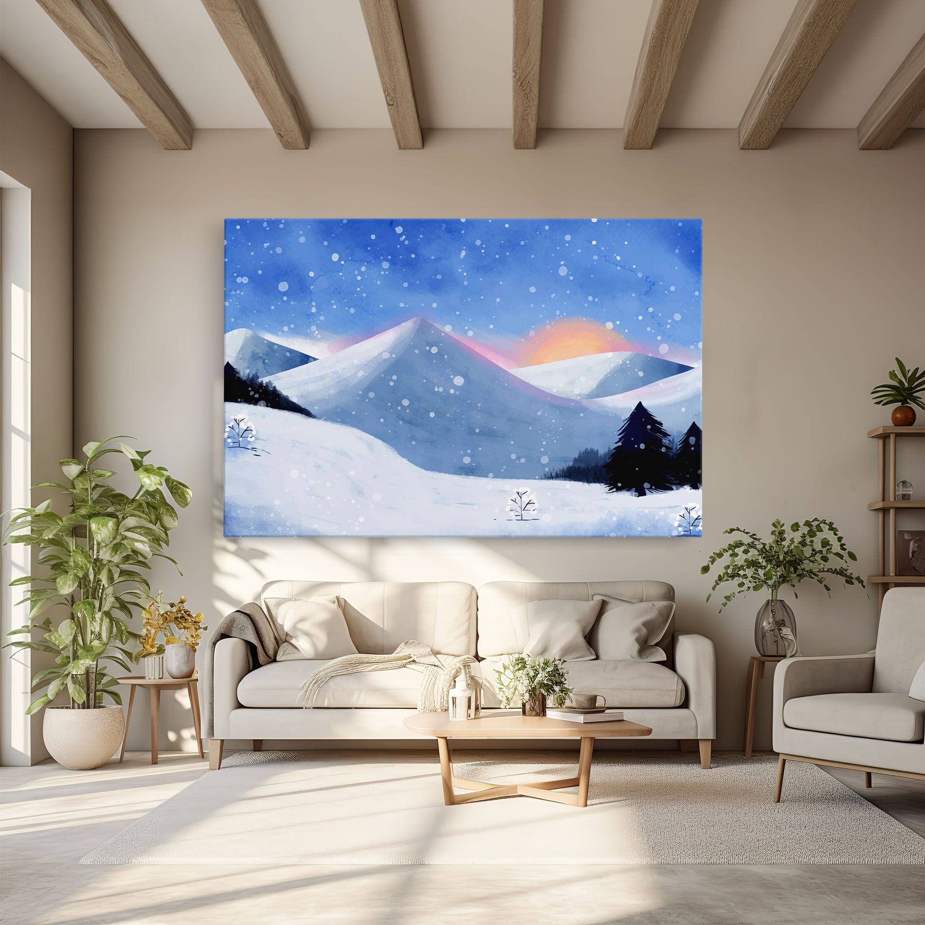 Mountain Snow Art mockup 6