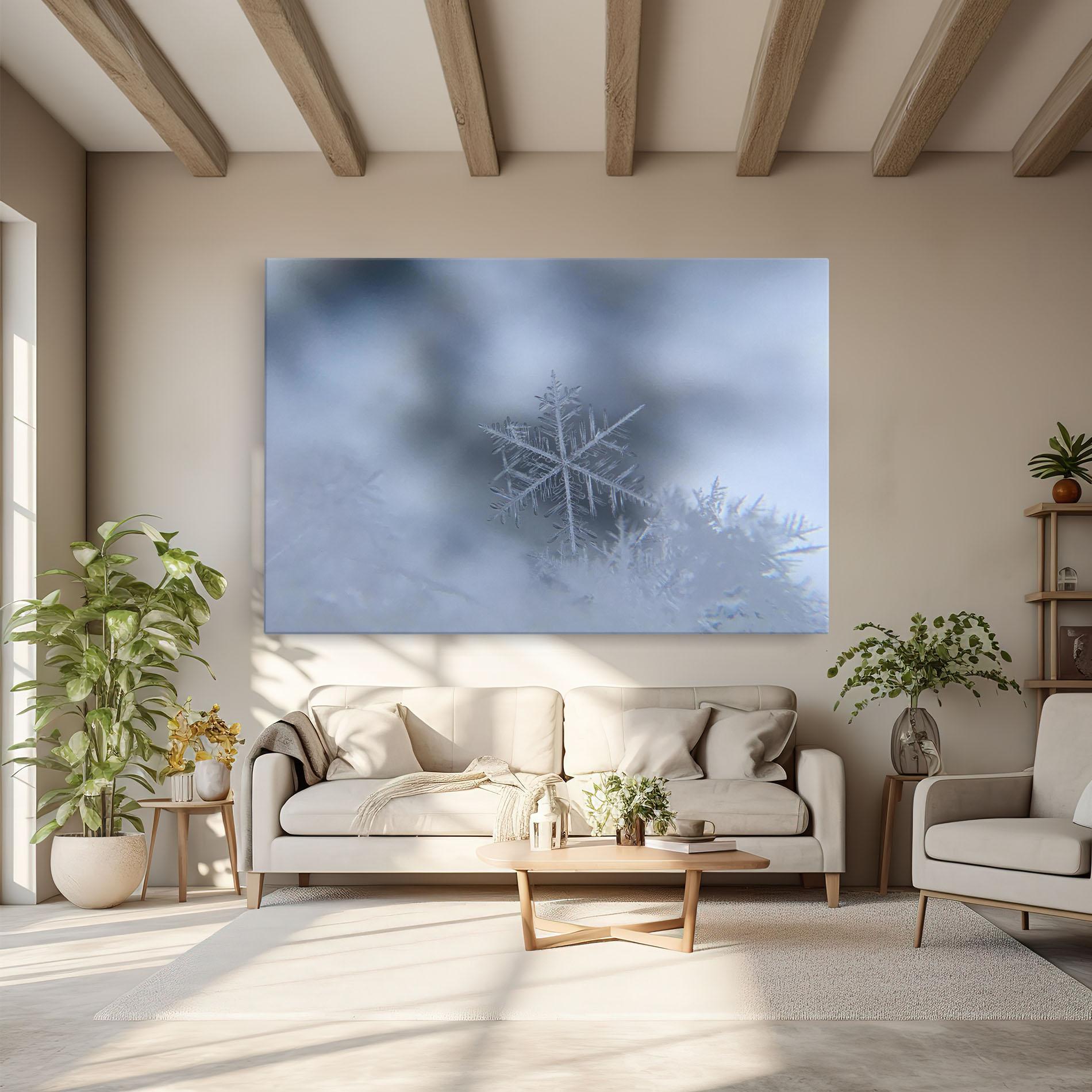 Leinwandbild Pretty Snowflake mockup 6