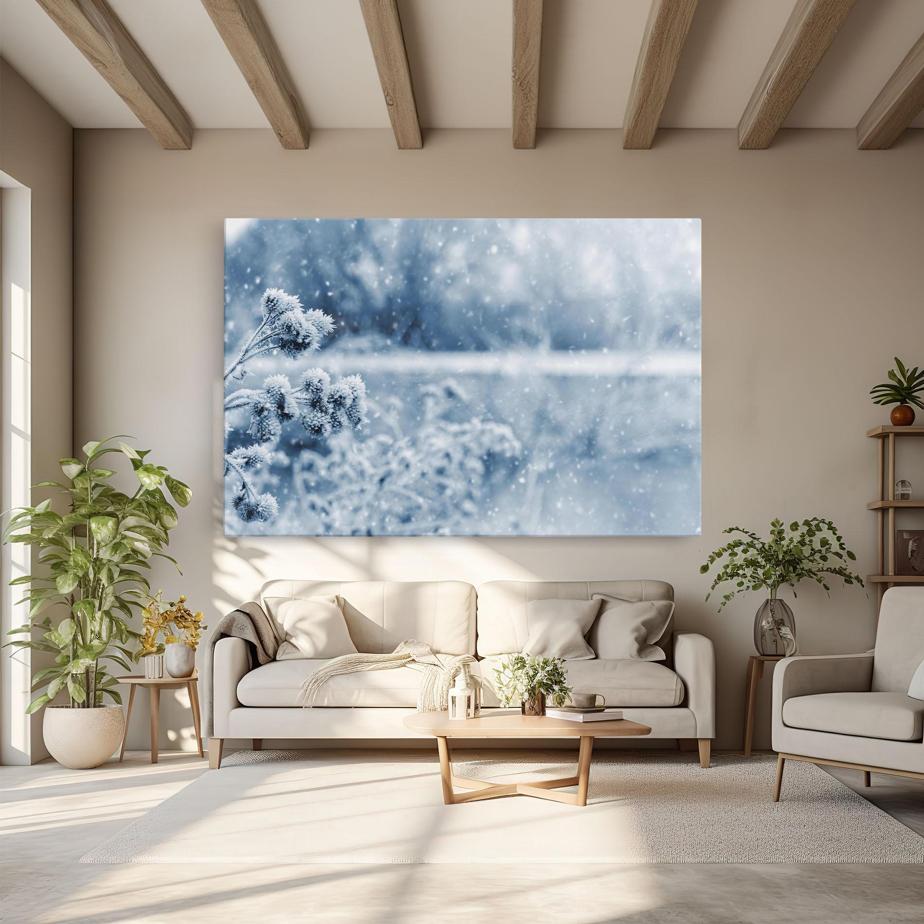 Leinwandbild Pretty Winter Plants mockup 6