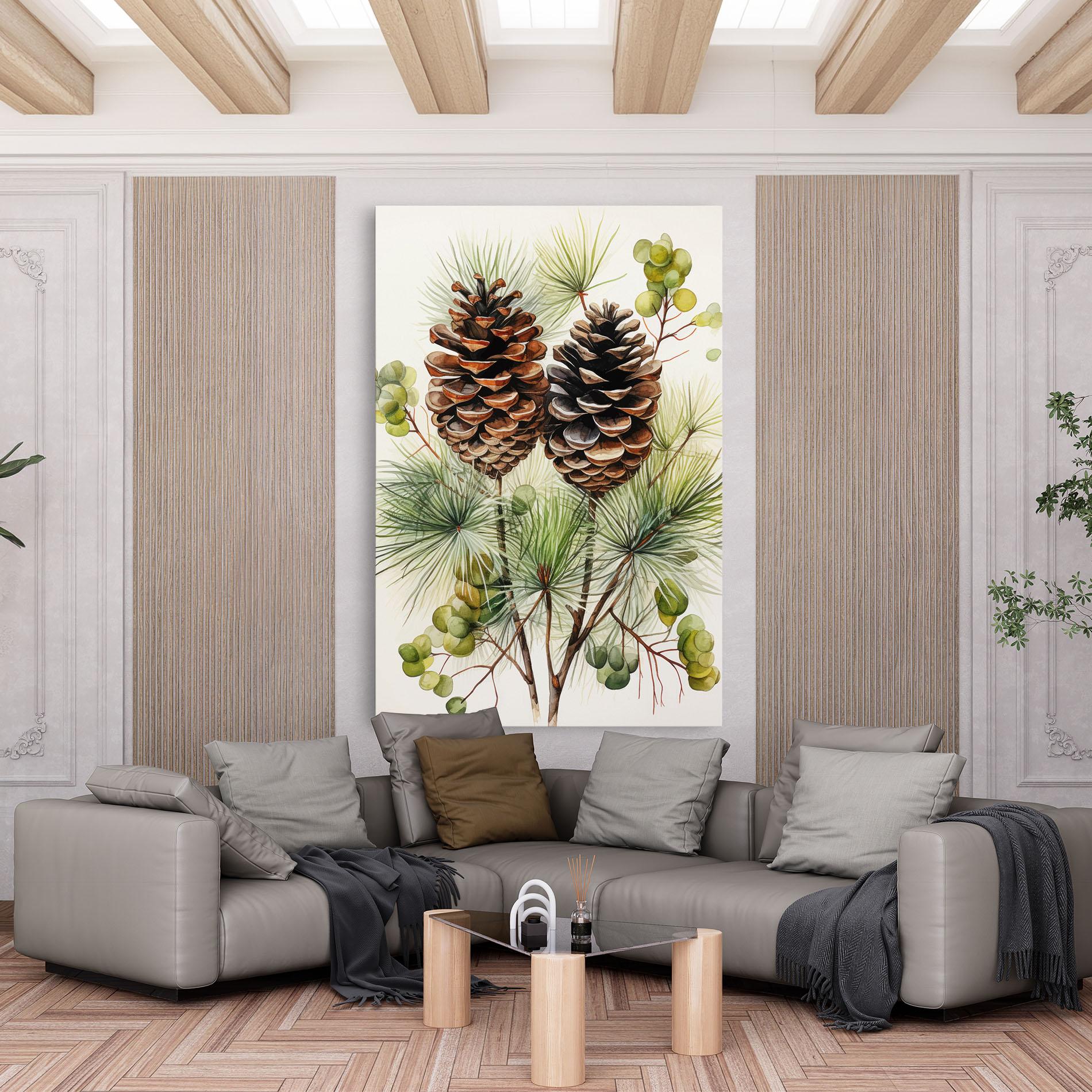 Leinwandbild Brown Cones mockup 6