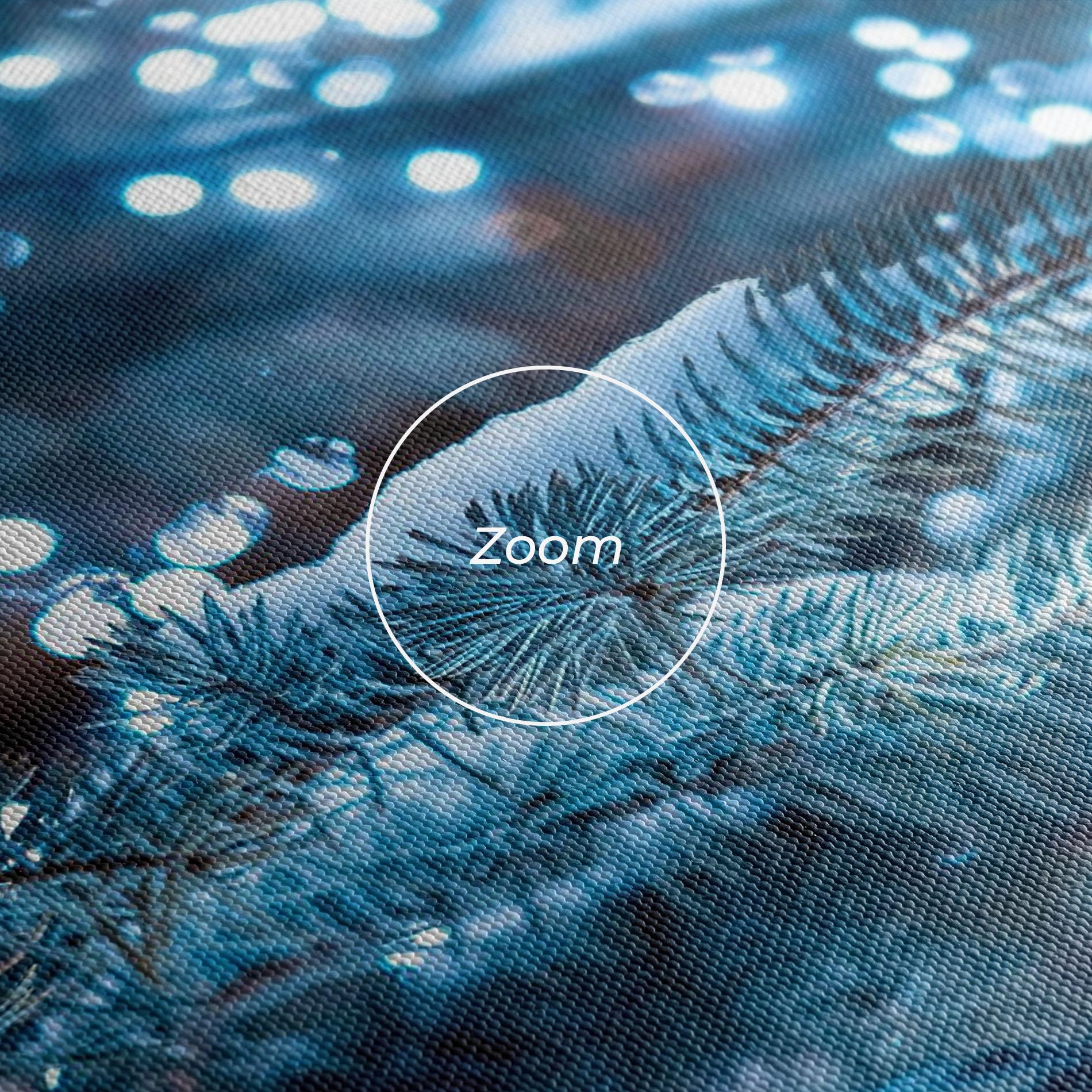 Leinwandbild Blue Christmas Tree mockup 3