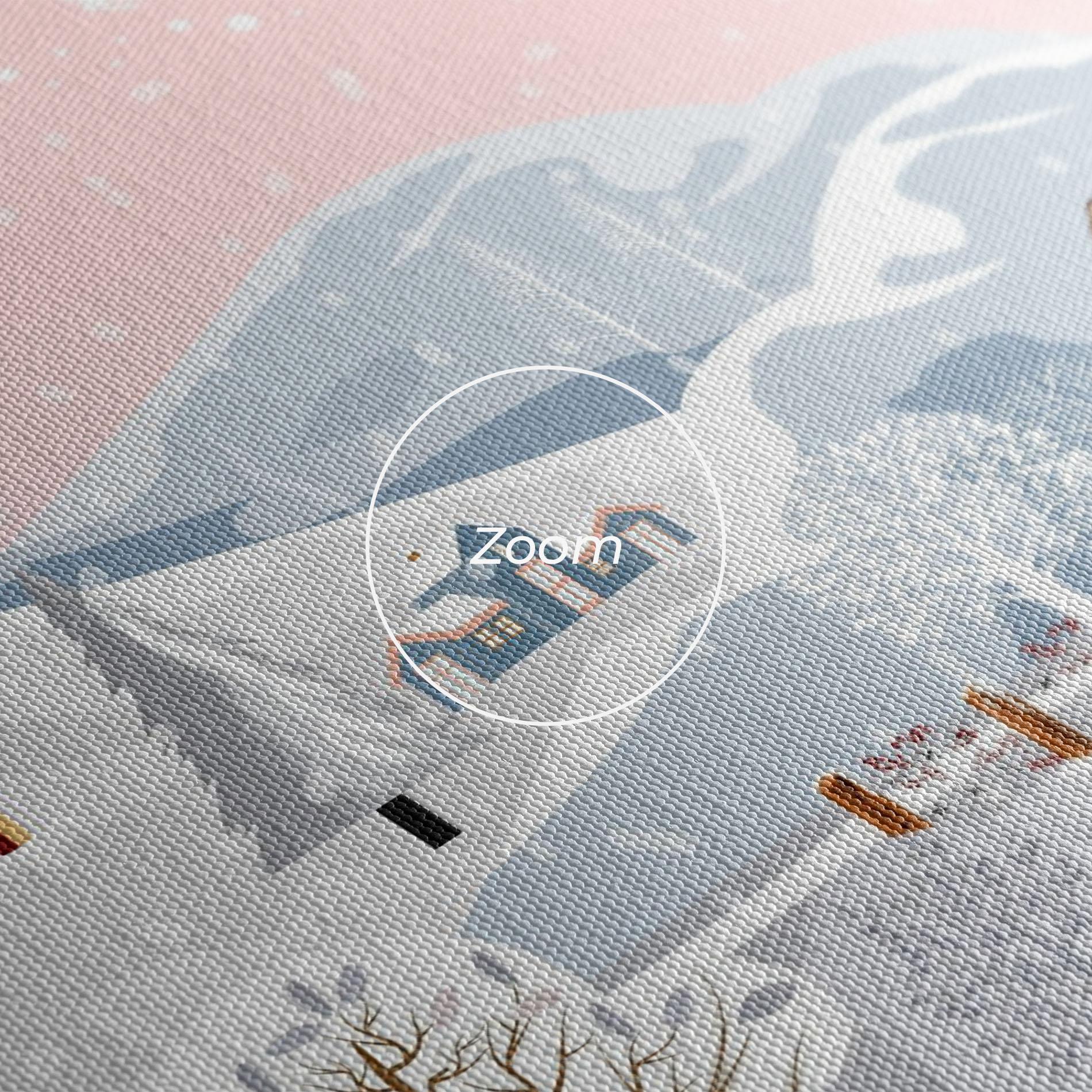 Leinwandbild Pink Sky Winter mockup 3