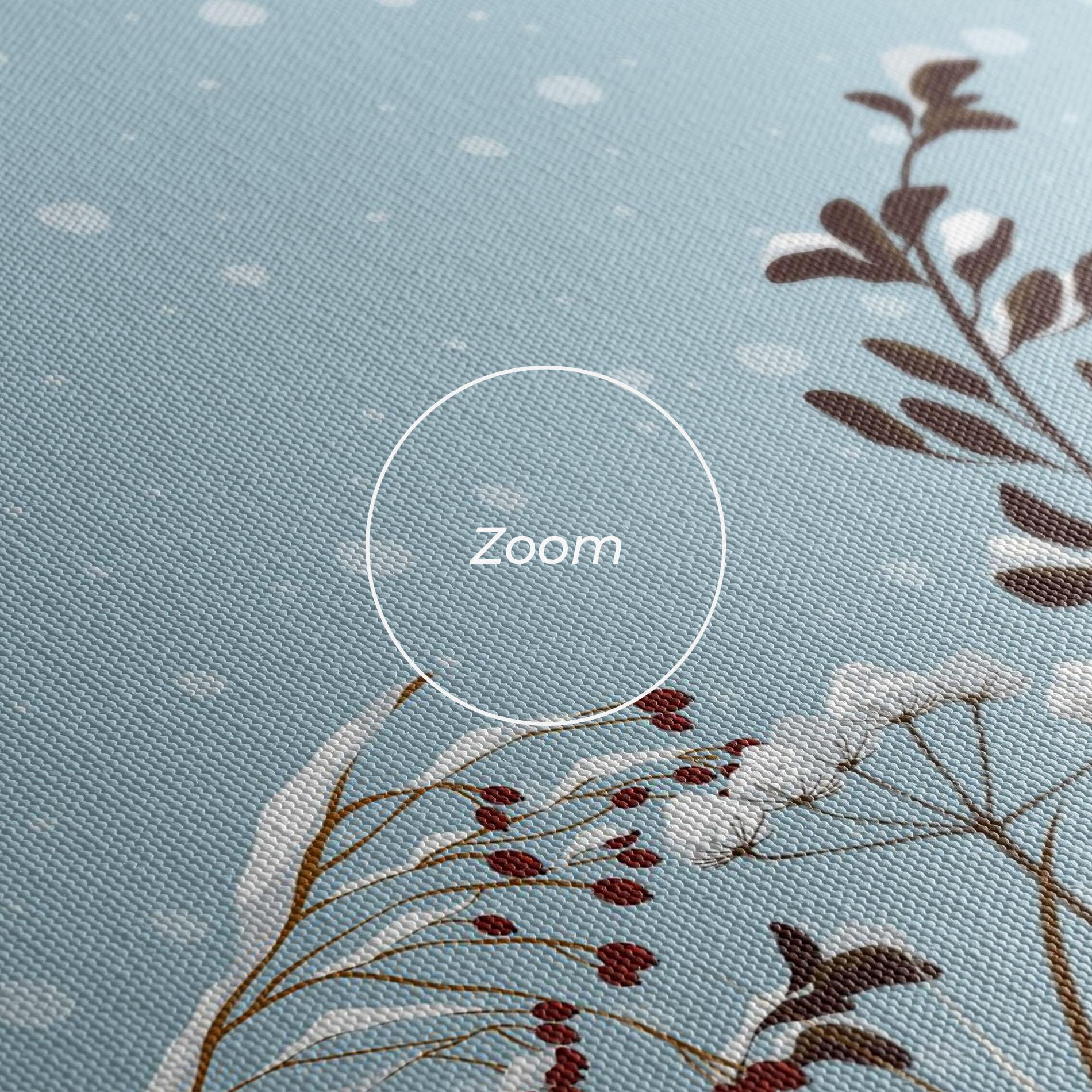 Leinwandbild Snow Plants mockup 3