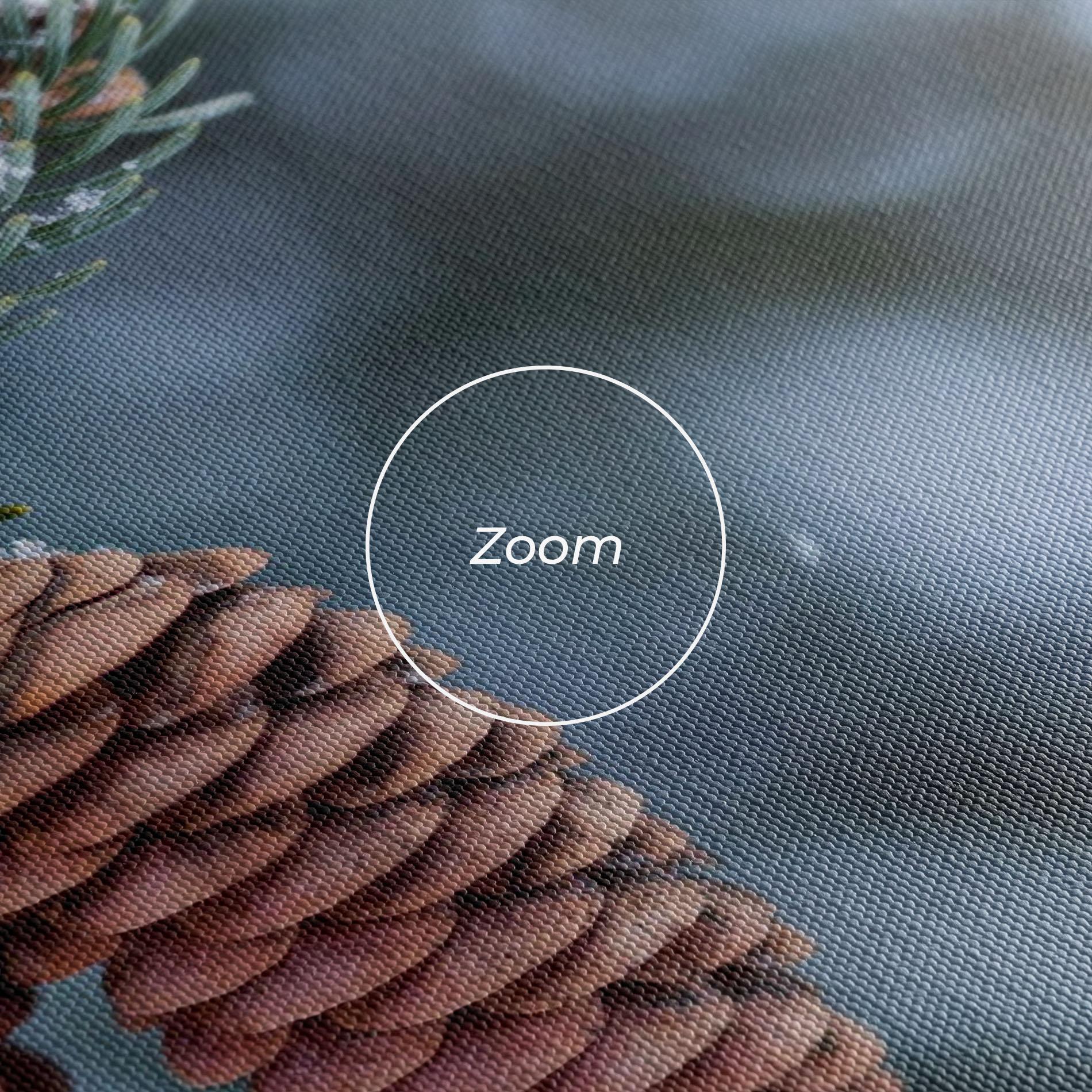 Leinwandbild Winter Cones mockup 3