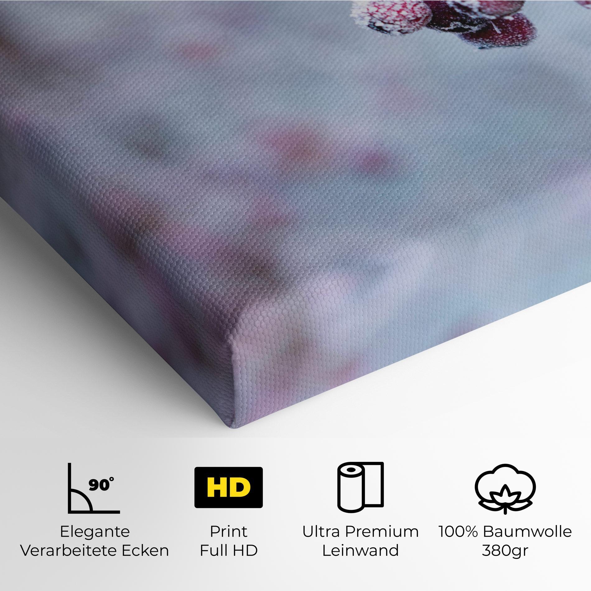 Leinwandbild Red Winter Fruits mockup 4