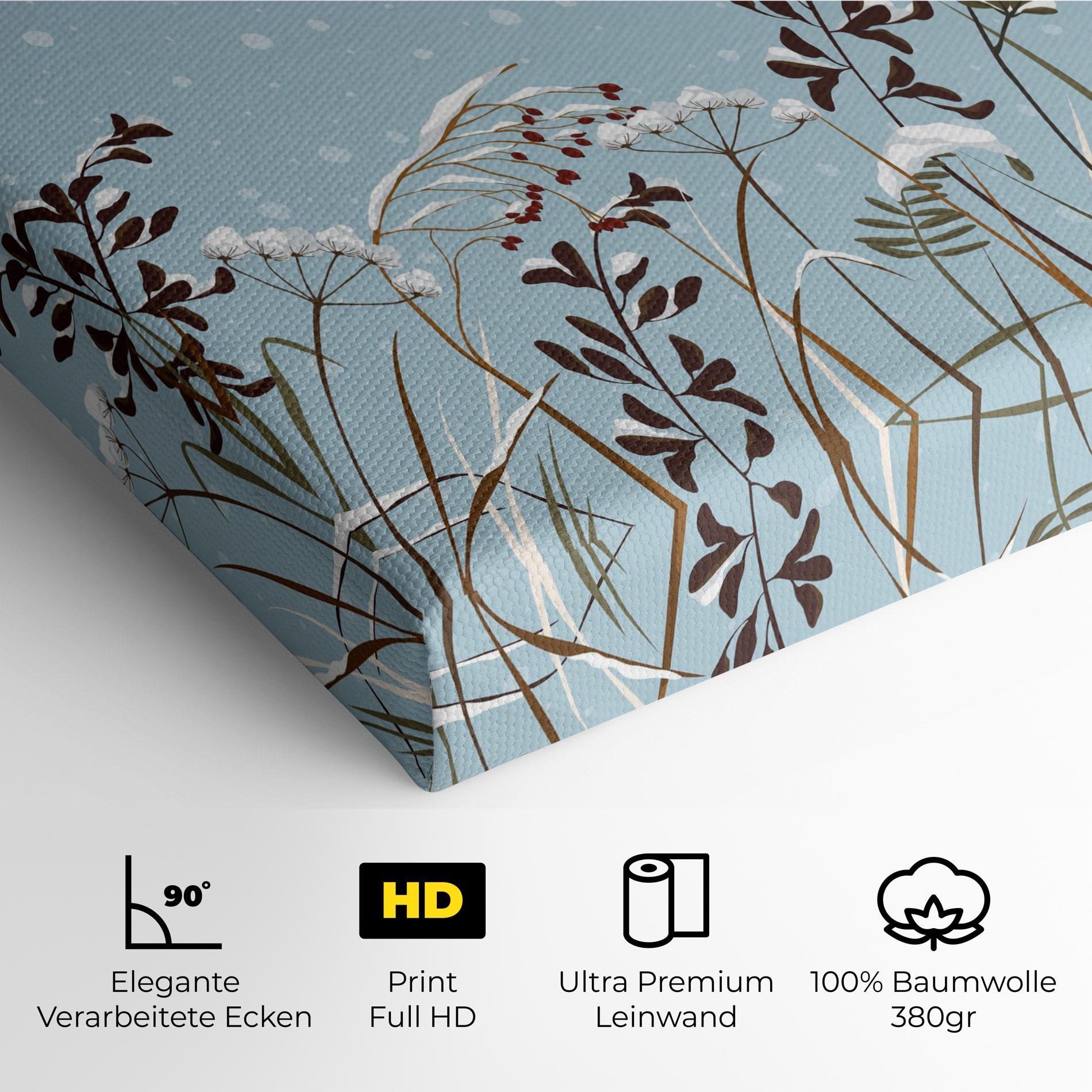 Leinwandbild Snow Plants mockup 4