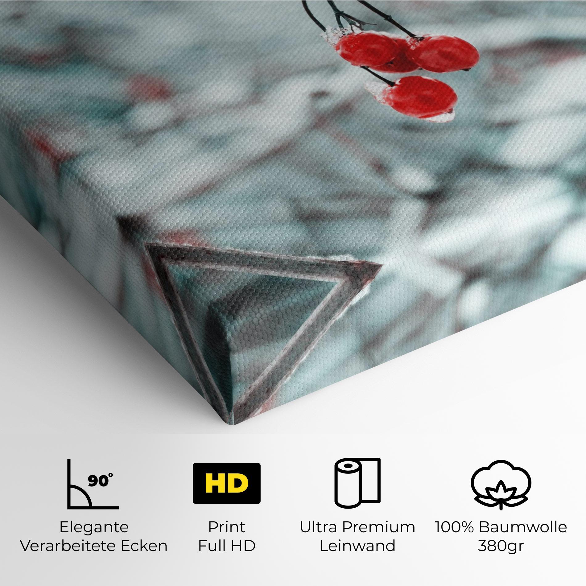 Leinwandbild Snow Red Fruits mockup 4