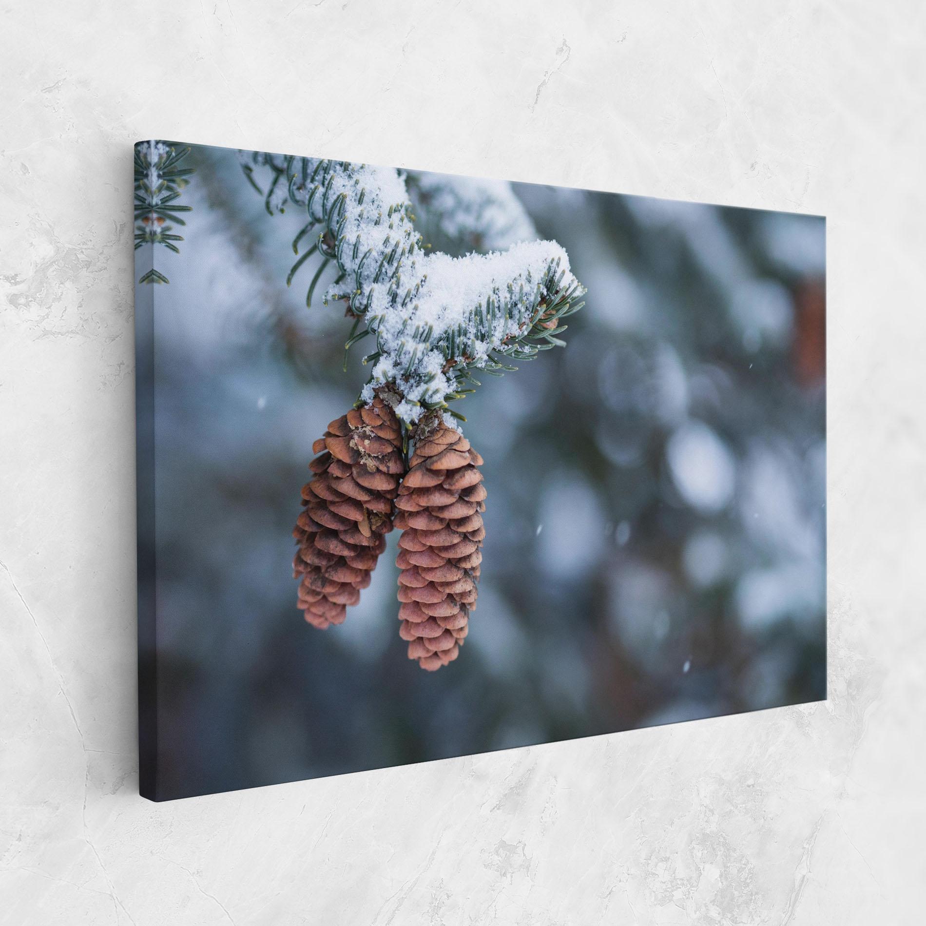 Leinwandbild Winter Cones mockup 1