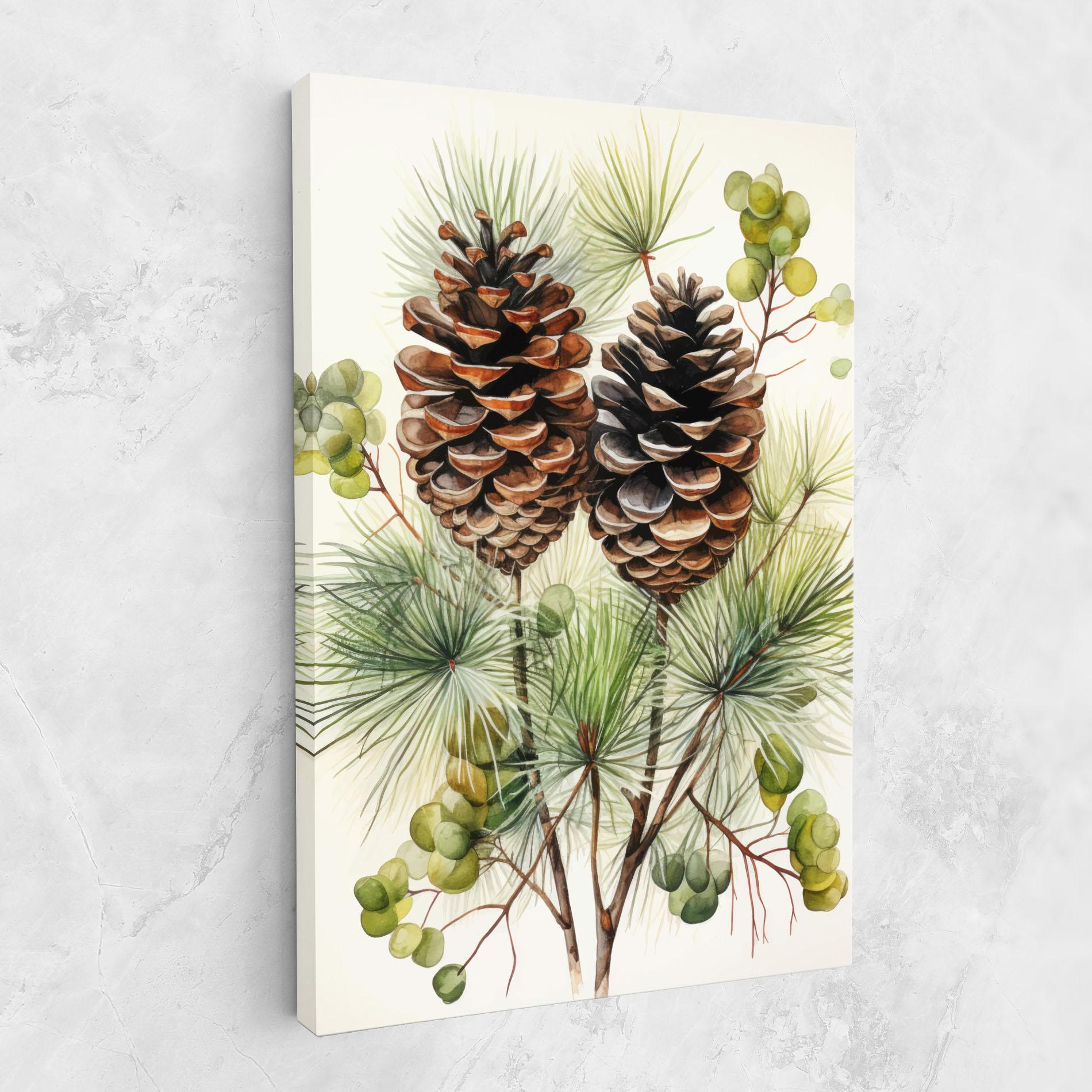 Leinwandbild Brown Cones mockup 1