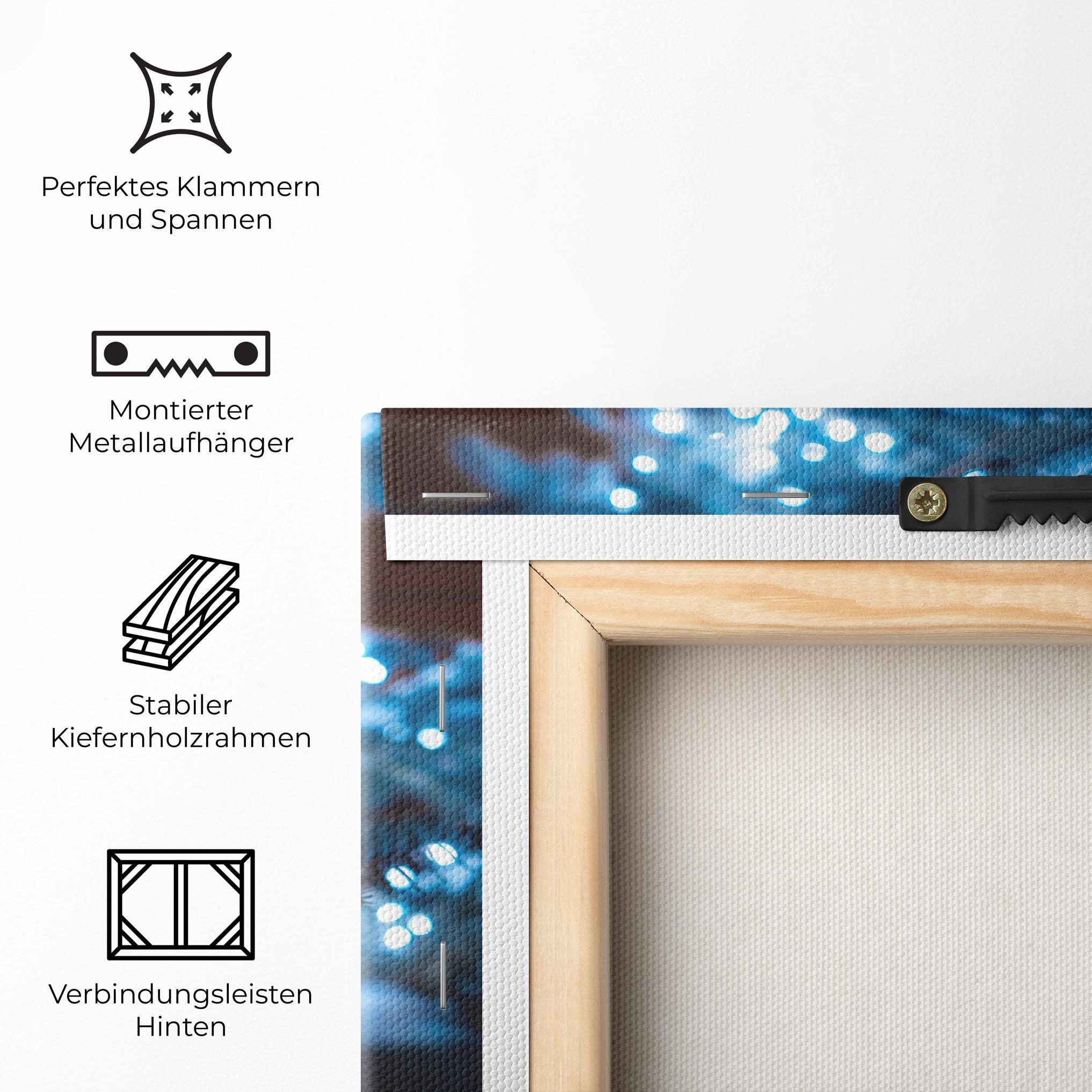 Leinwandbild Blue Christmas Tree mockup 5