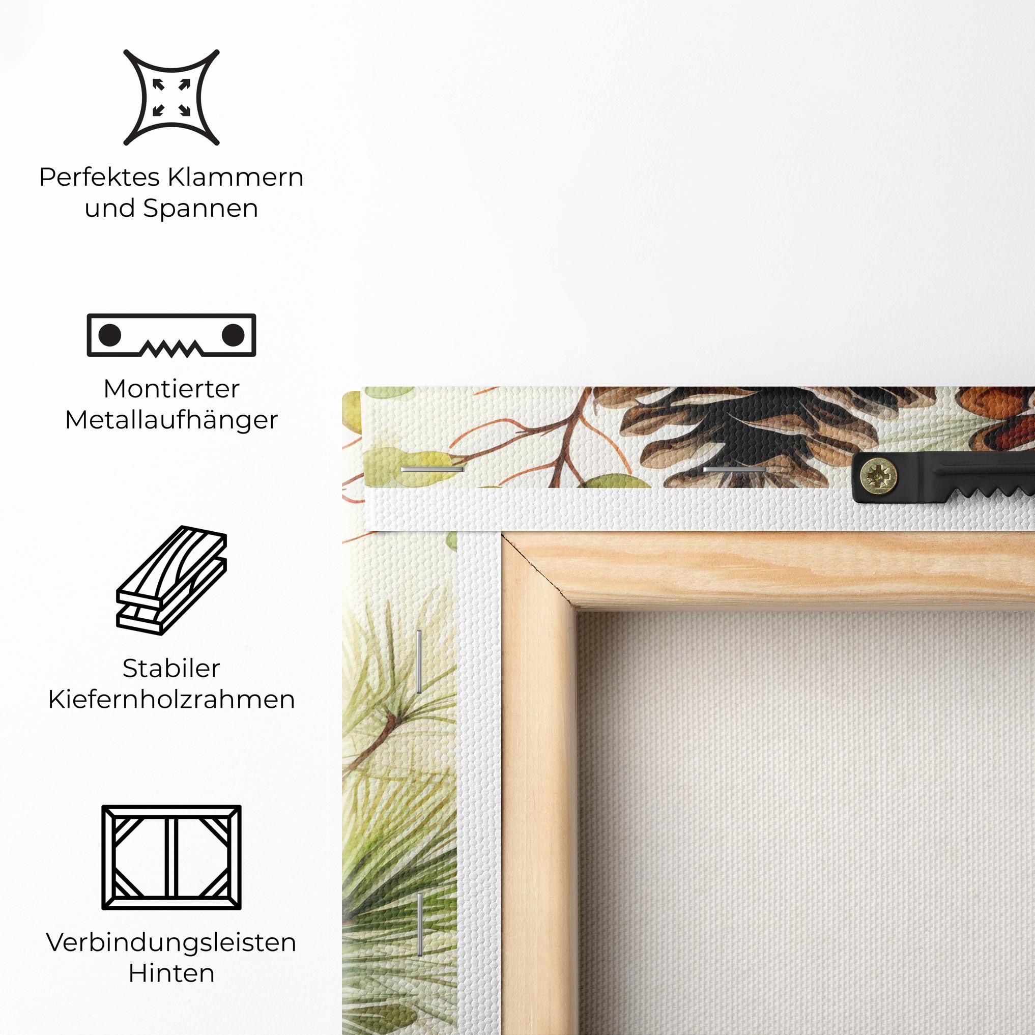 Leinwandbild Brown Cones mockup 5