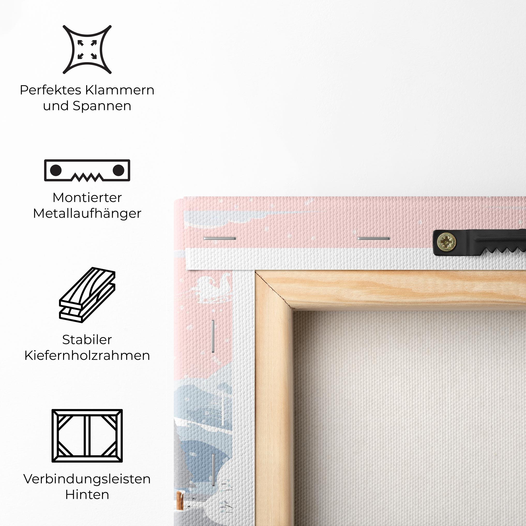 Leinwandbild Pink Sky Winter mockup 5