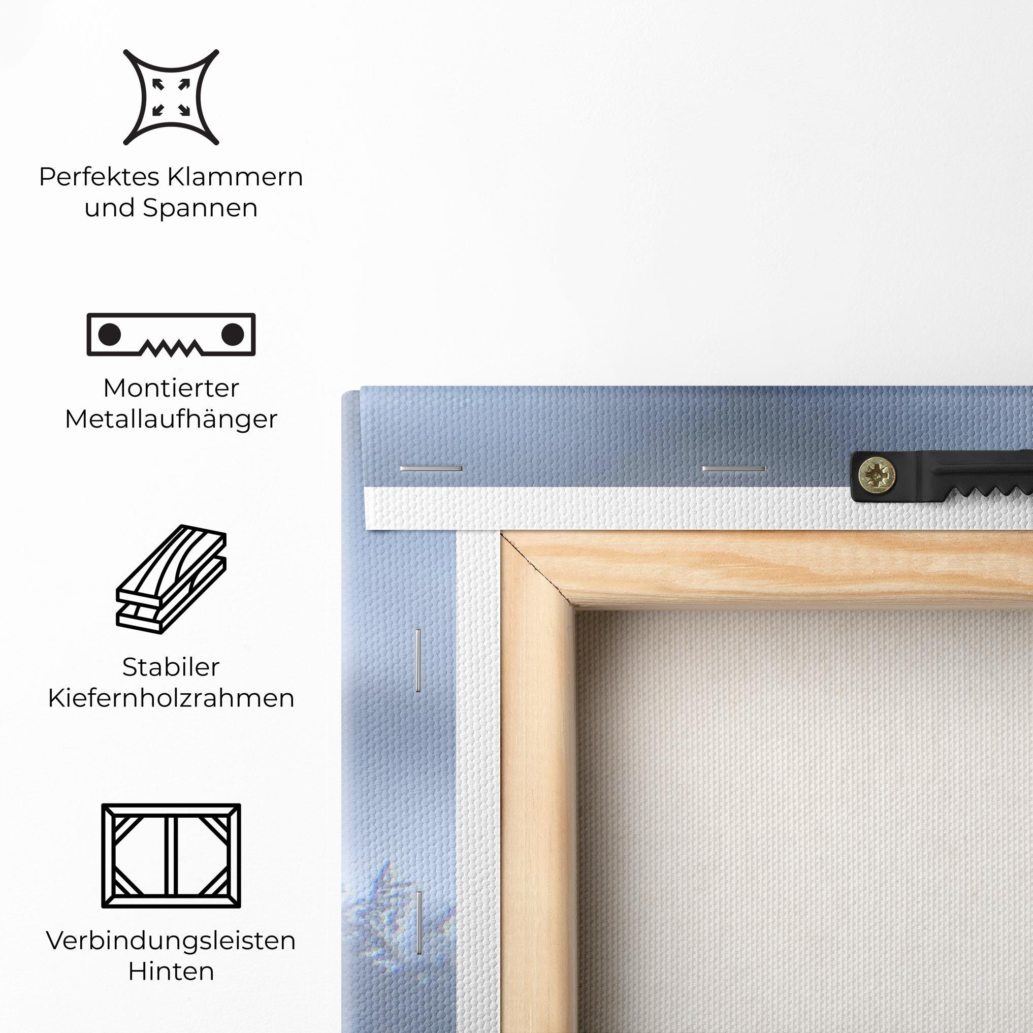 Leinwandbild Pretty Snowflake mockup 5