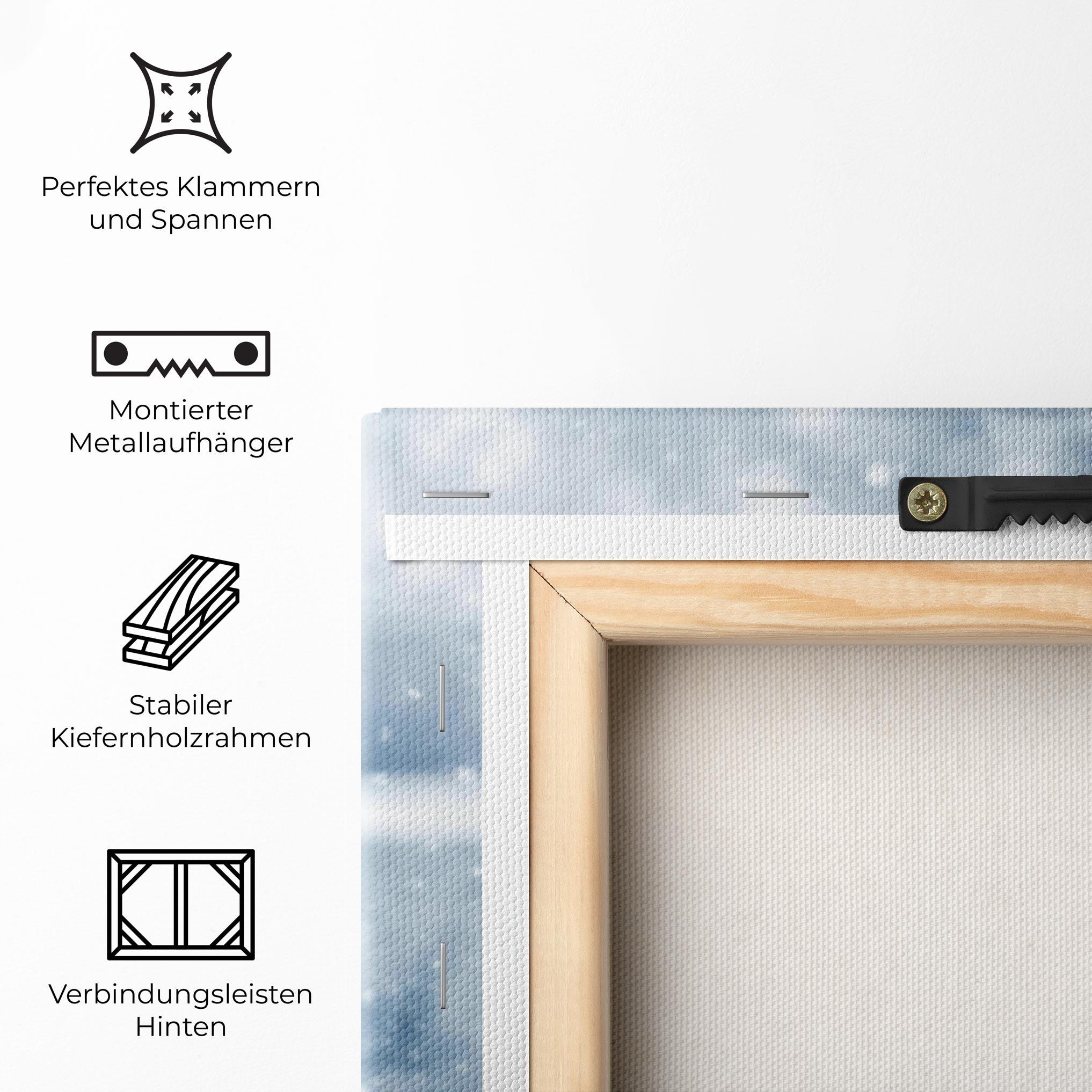 Leinwandbild Pretty Winter Plants mockup 5