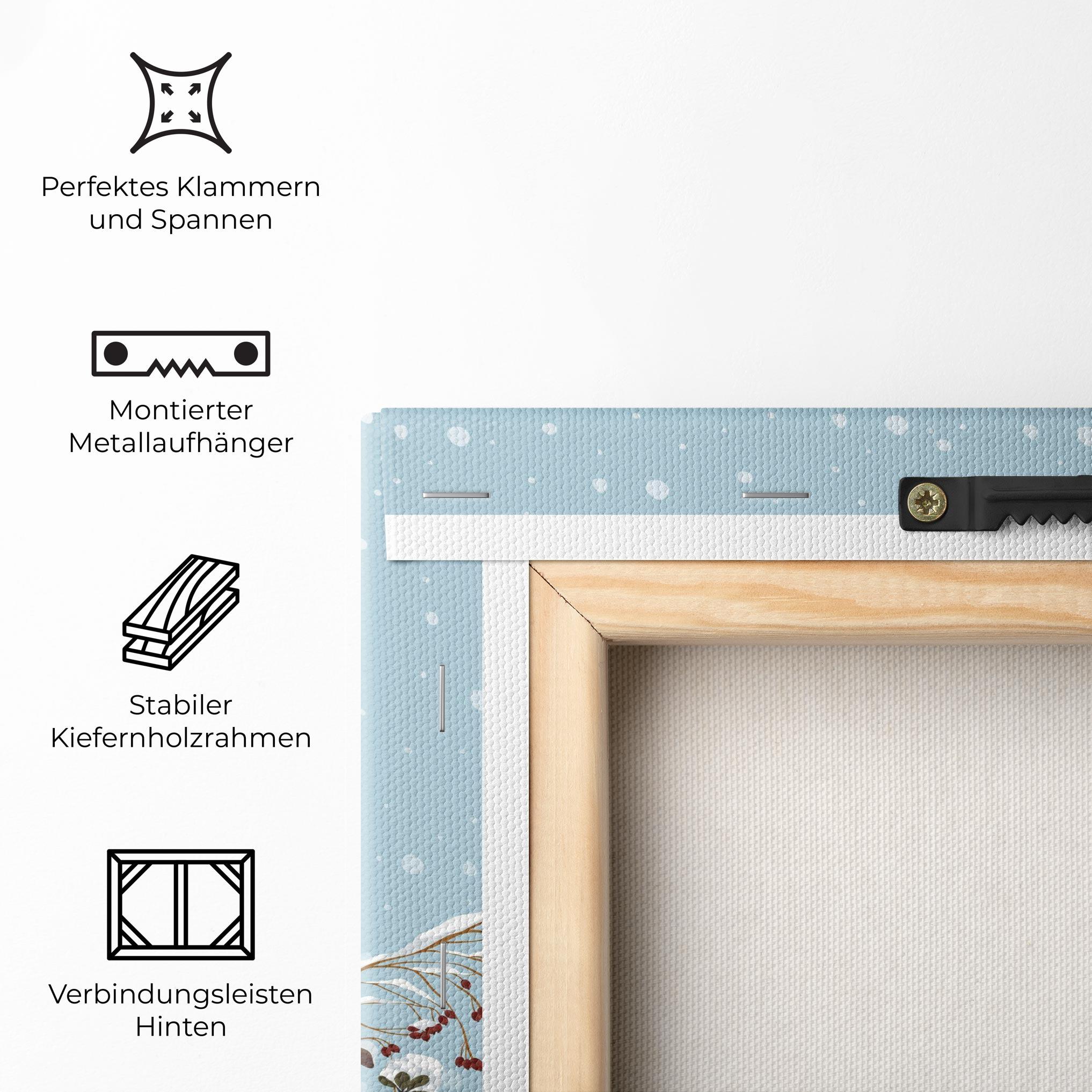 Leinwandbild Snow Plants mockup 5