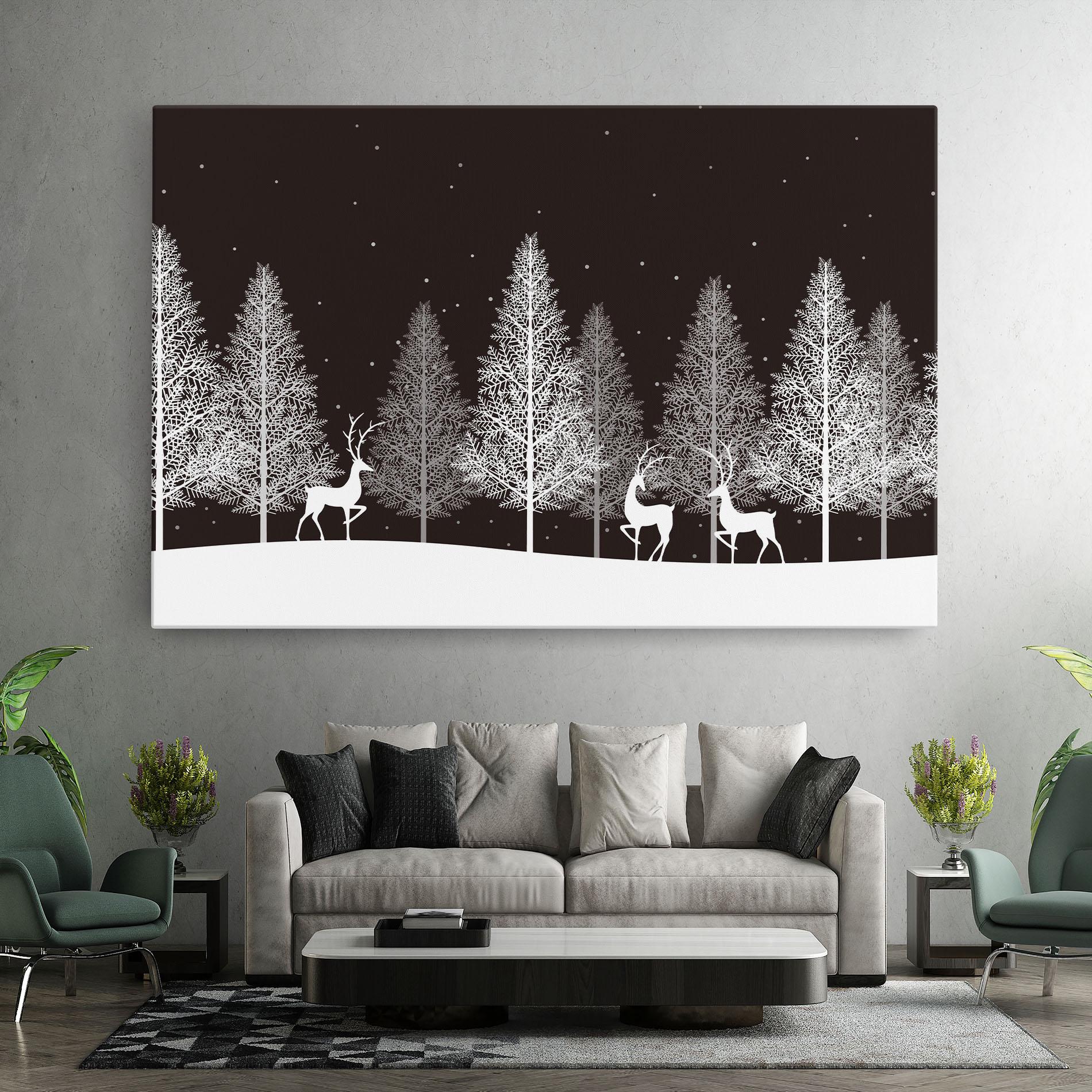 Leinwandbild Brown Sky Winter mockup 7