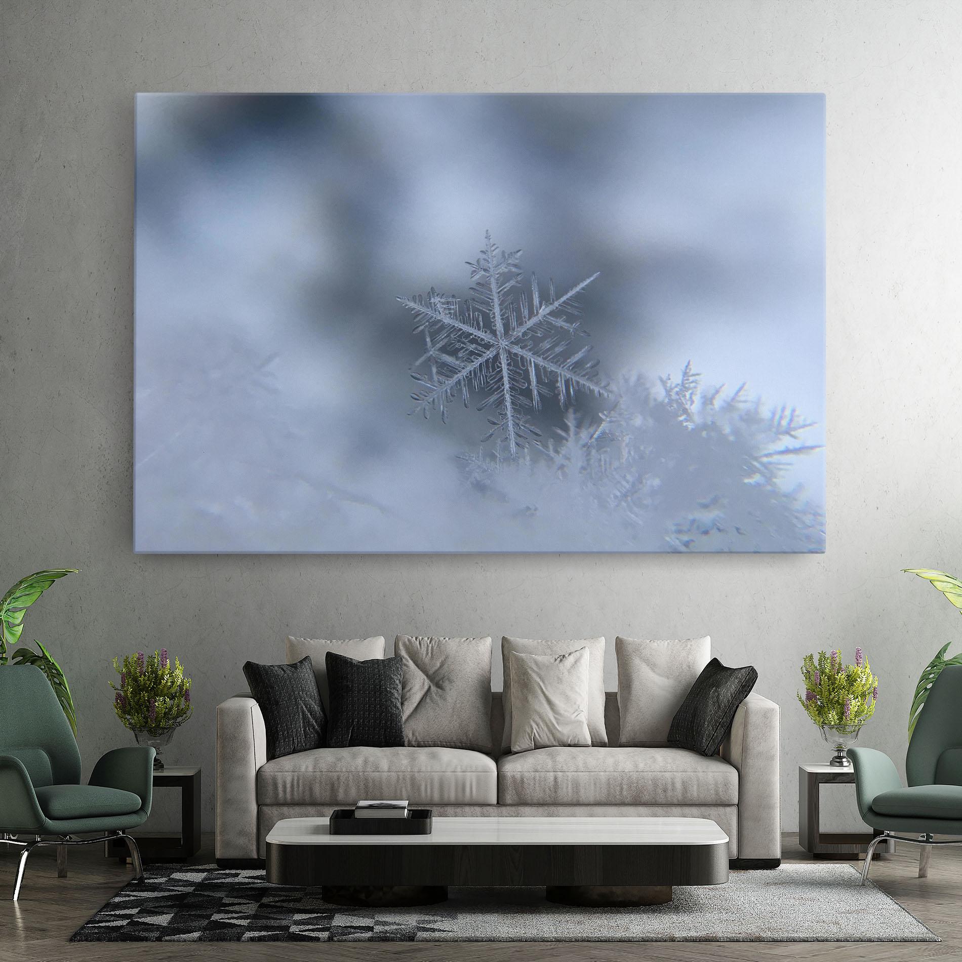 Leinwandbild Pretty Snowflake mockup 7