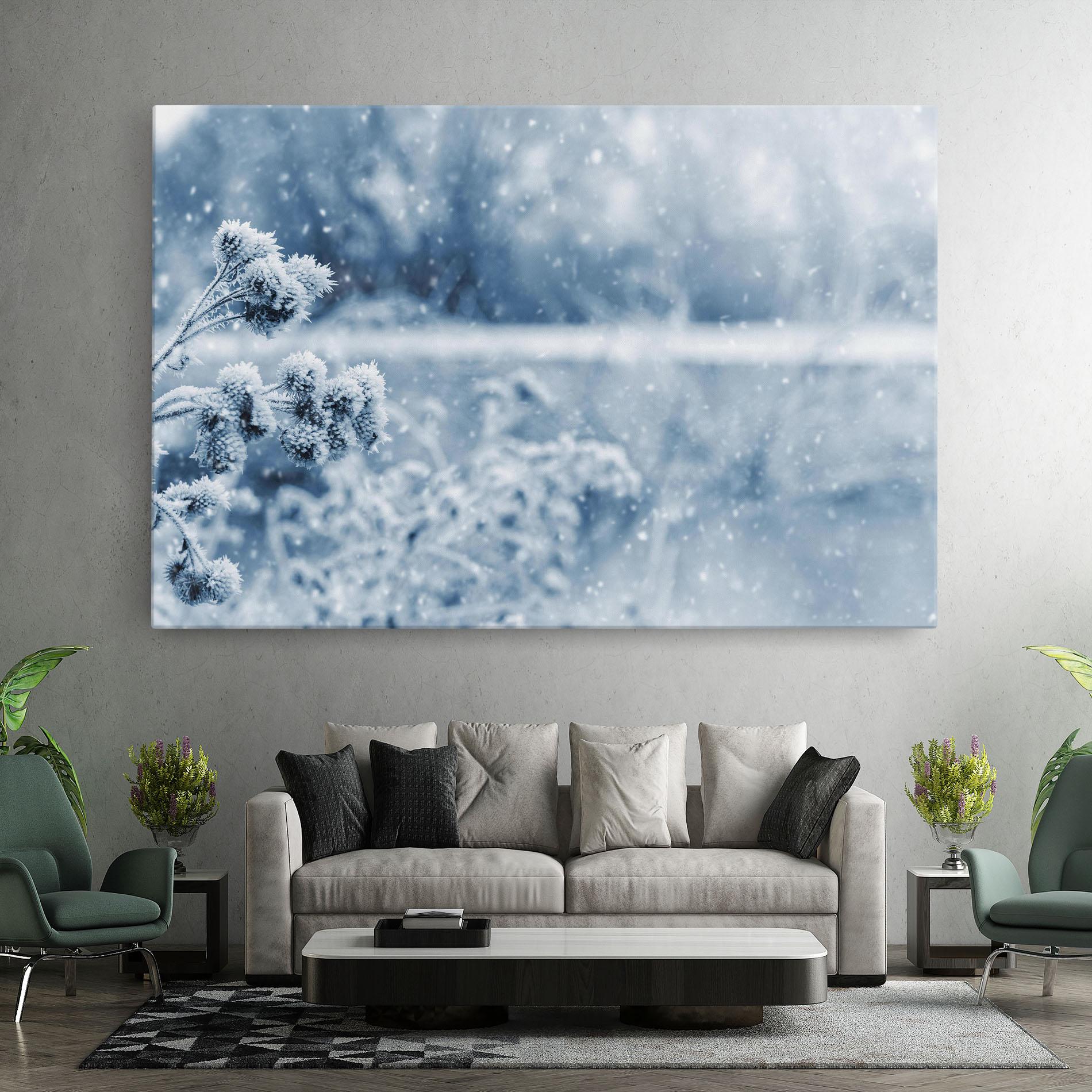 Leinwandbild Pretty Winter Plants mockup 7