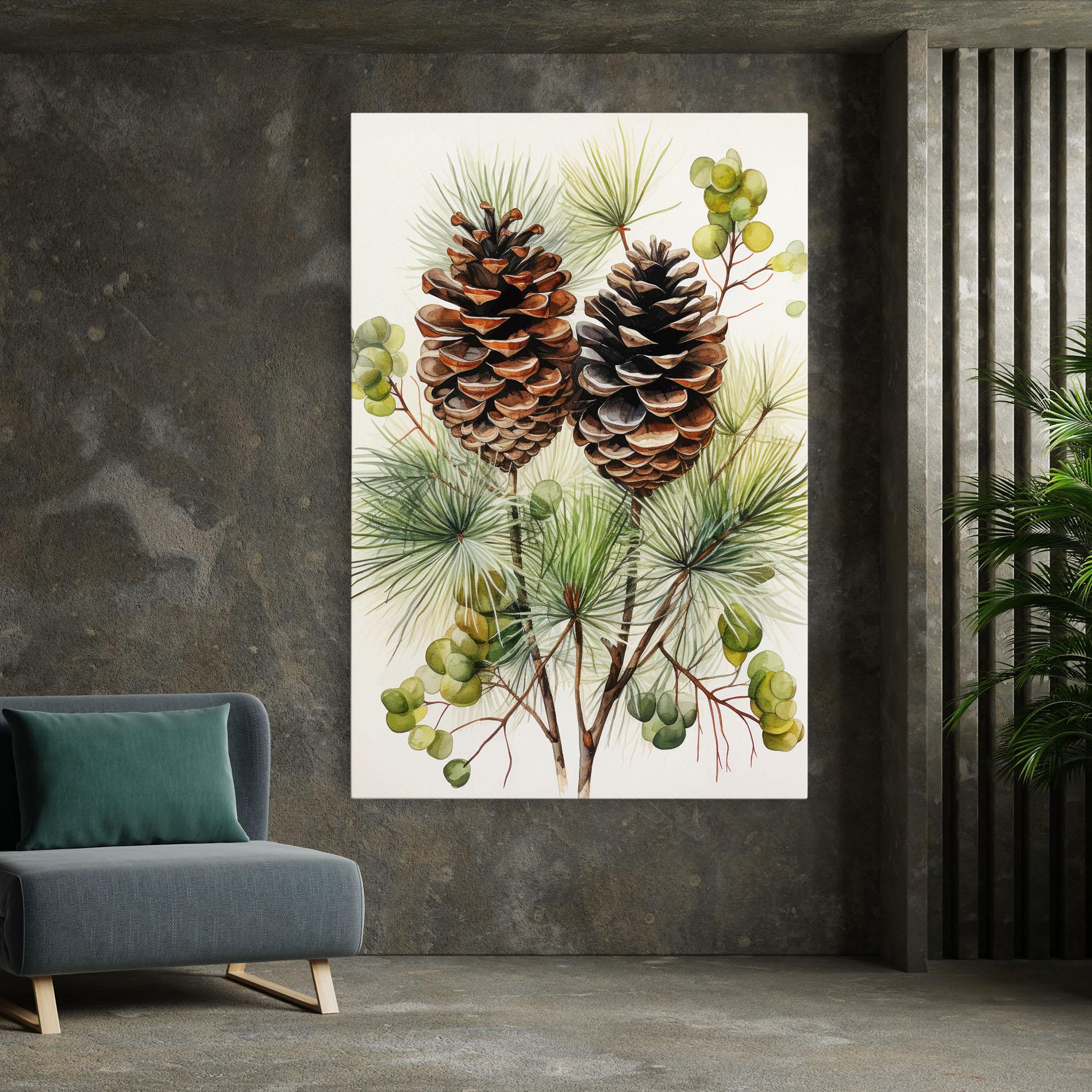 Leinwandbild Brown Cones mockup 7