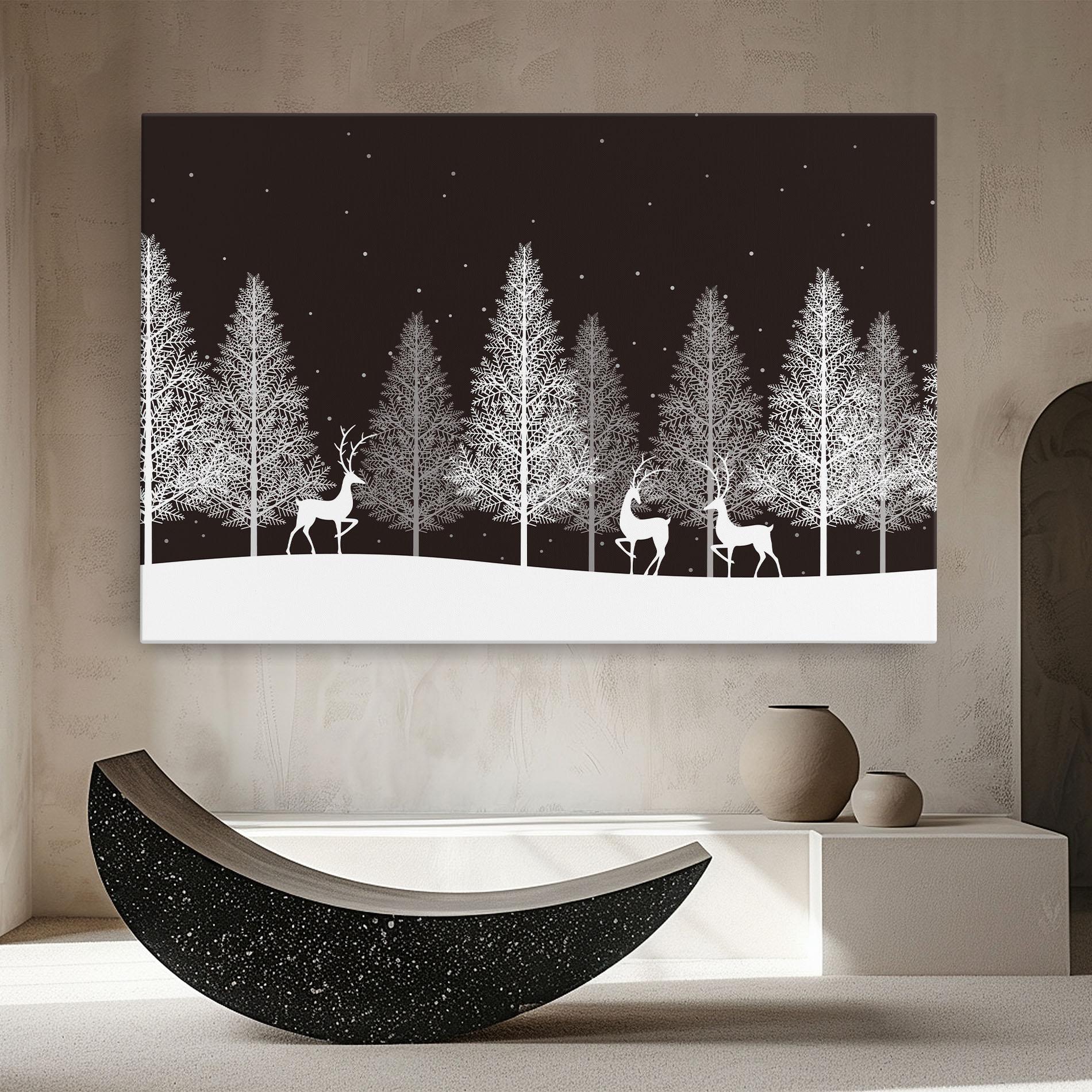 Leinwandbild Brown Sky Winter mockup 8