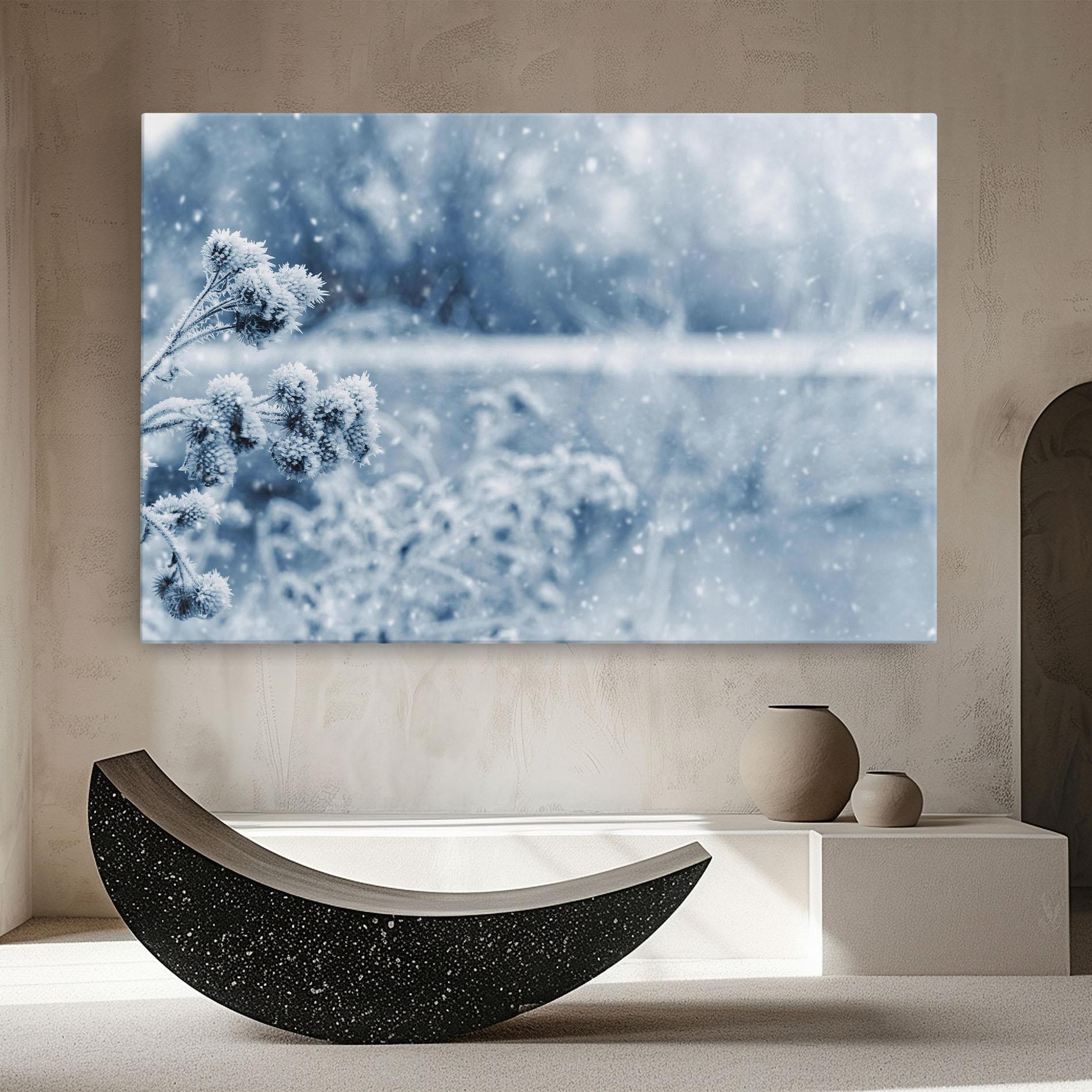 Leinwandbild Pretty Winter Plants mockup 8