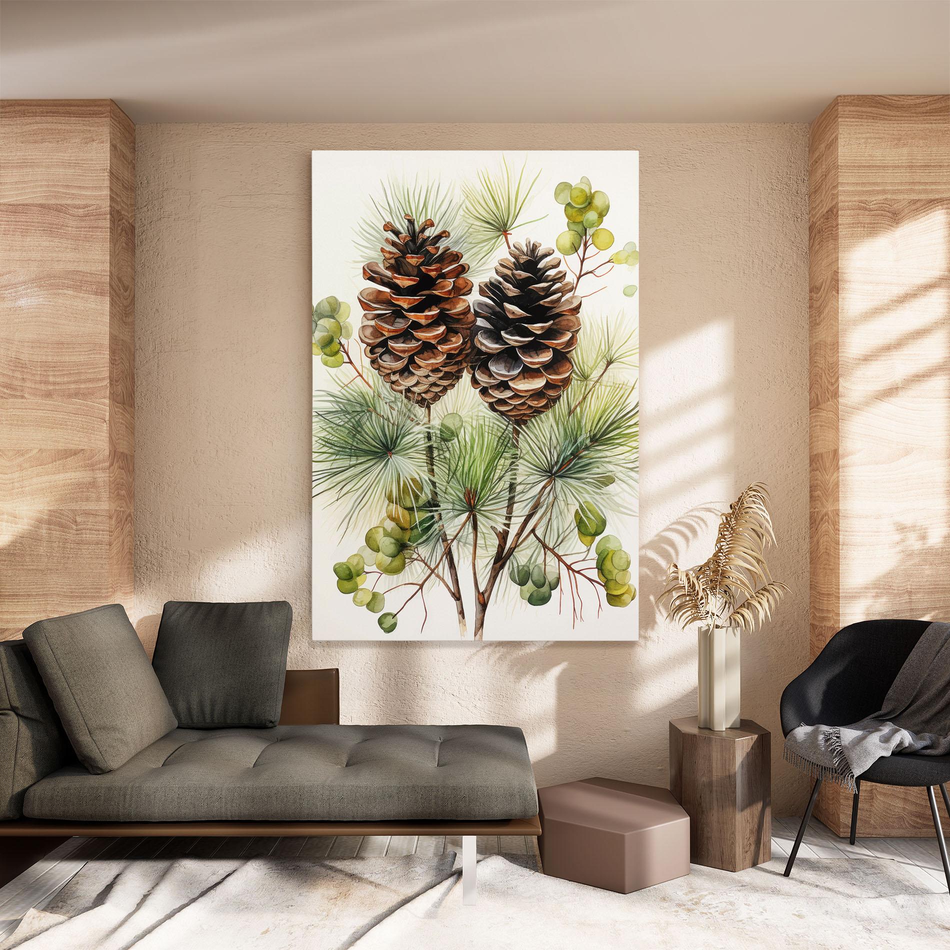 Leinwandbild Brown Cones mockup 8