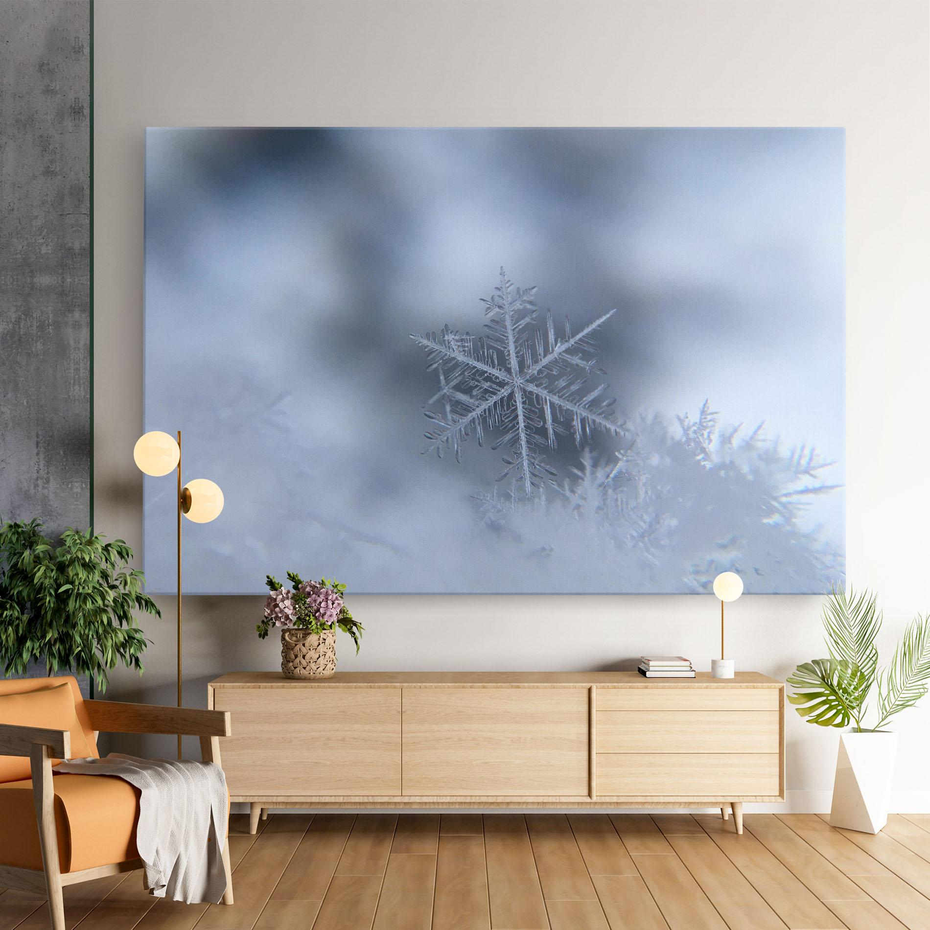 Leinwandbild Pretty Snowflake mockup 9
