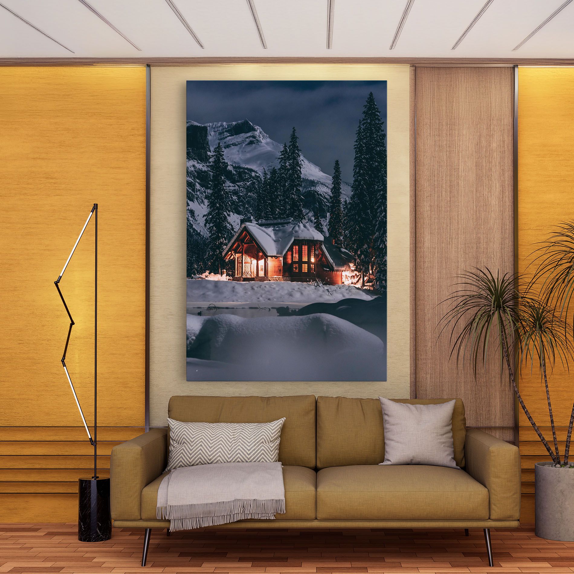 Leinwandbild Winter House