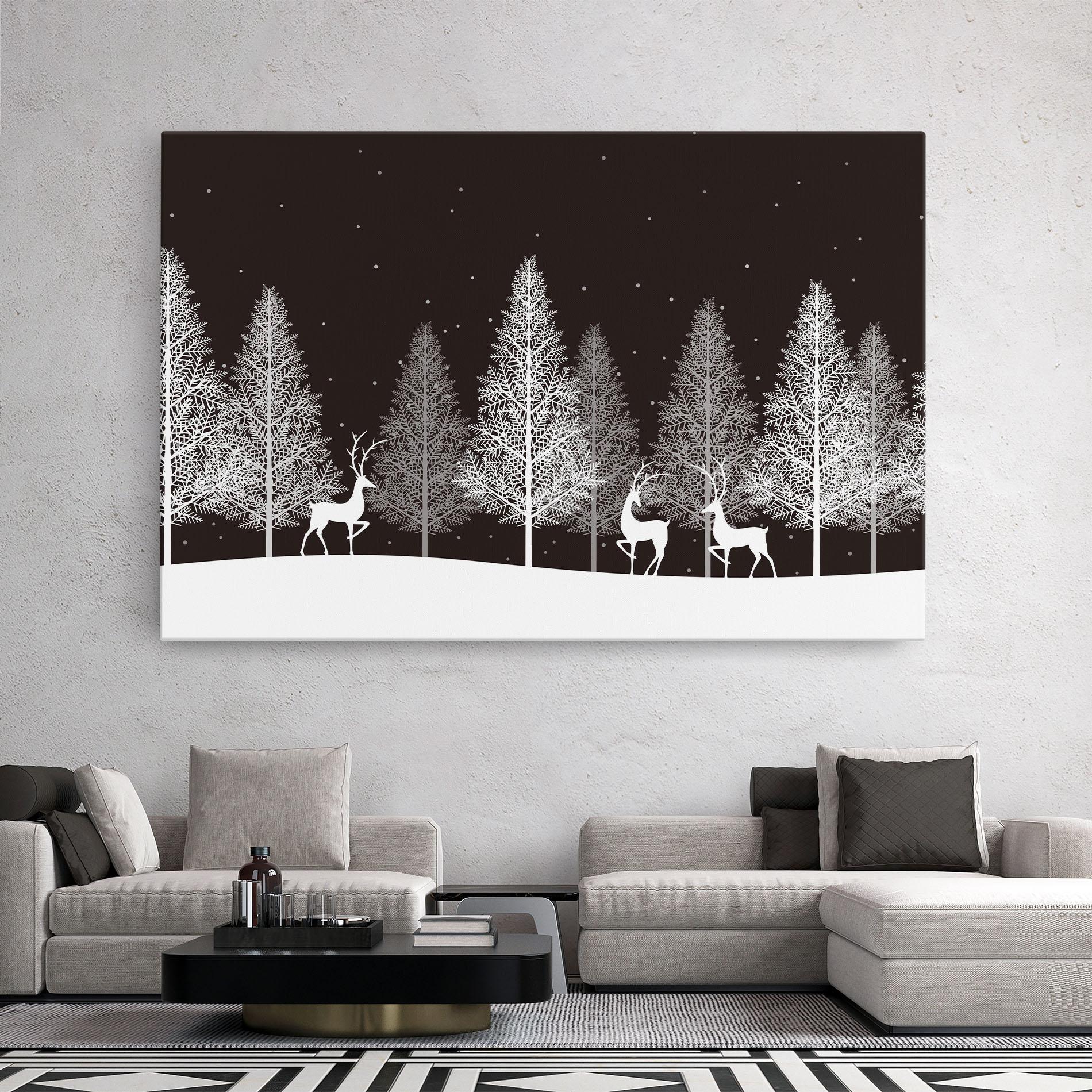 Leinwandbild Brown Sky Winter mockup 2