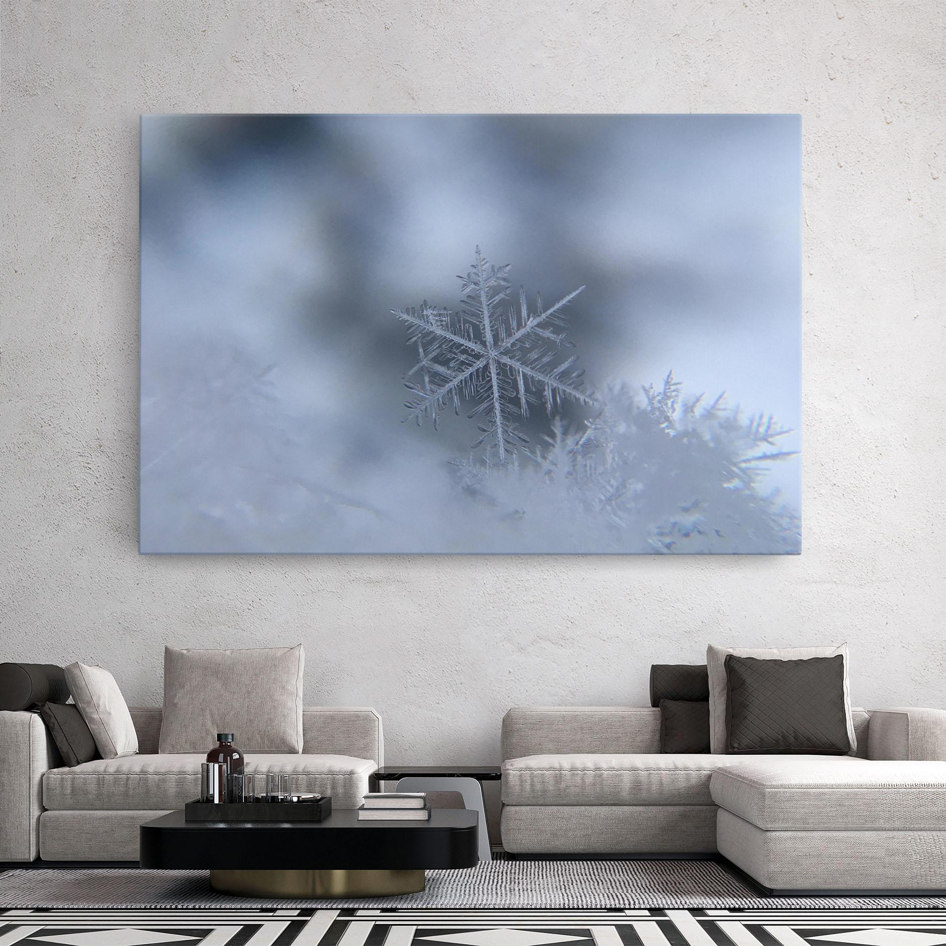 Leinwandbild Pretty Snowflake mockup 2