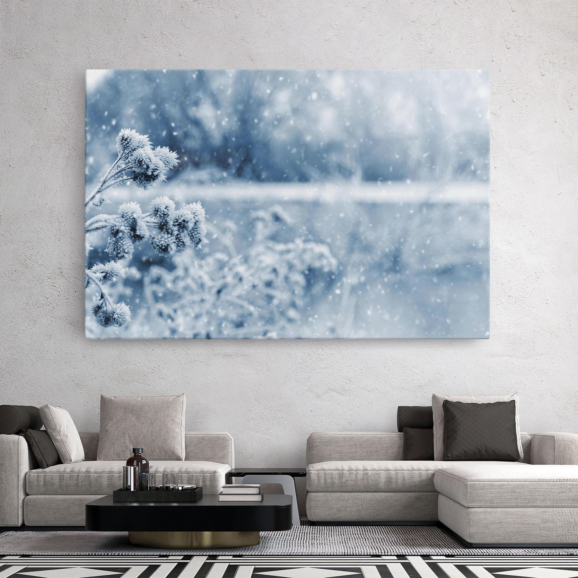 Leinwandbild Pretty Winter Plants mockup 2