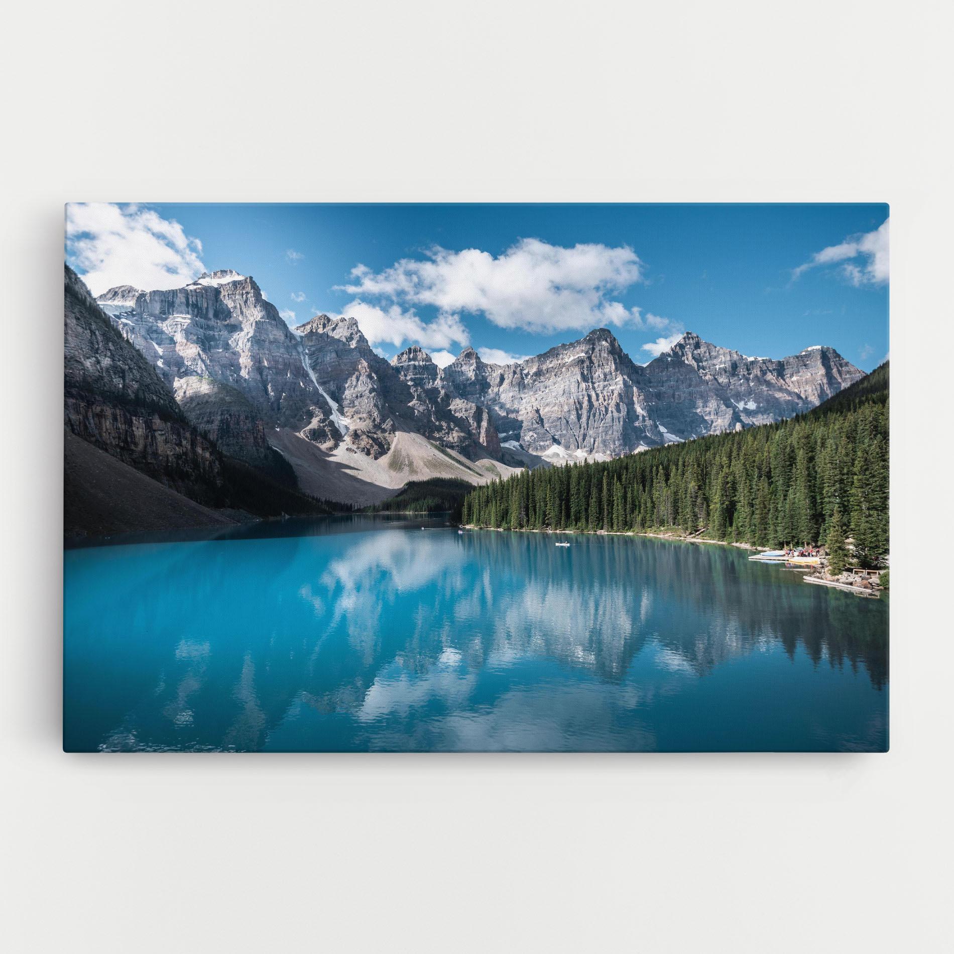 Leinwandbild Beautiful Lake Canada mockup 0