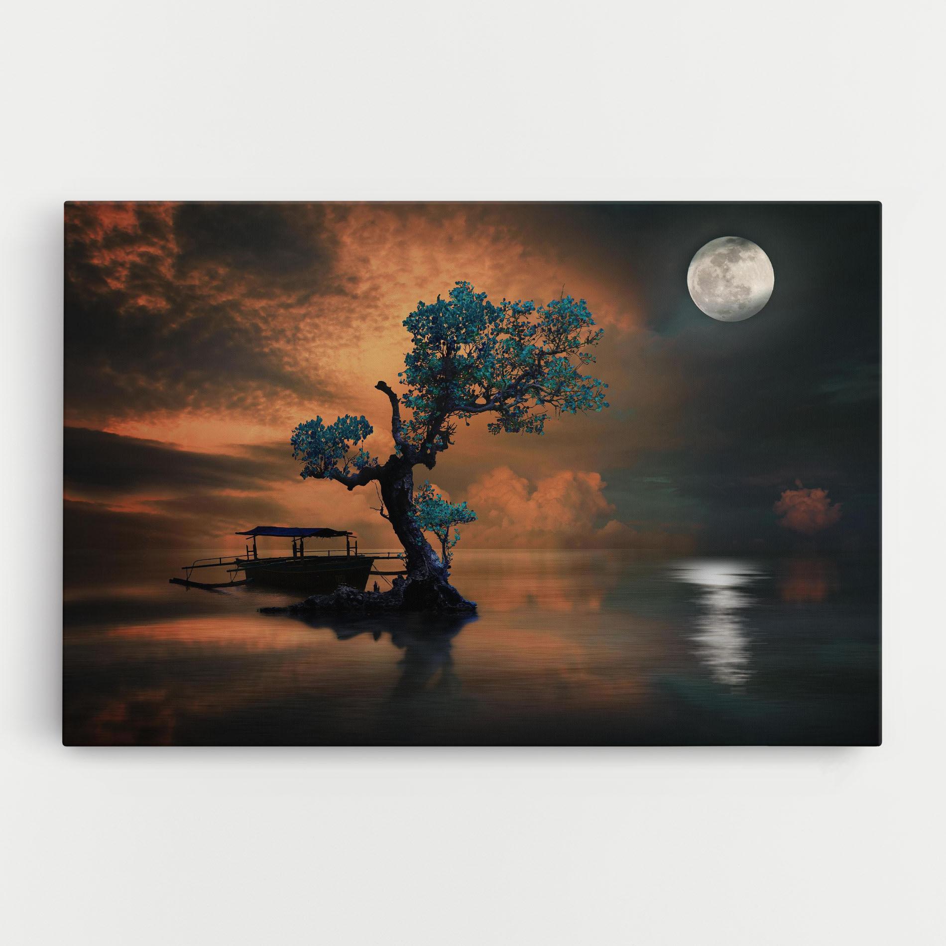 Leinwandbild Blue Tree mockup 0