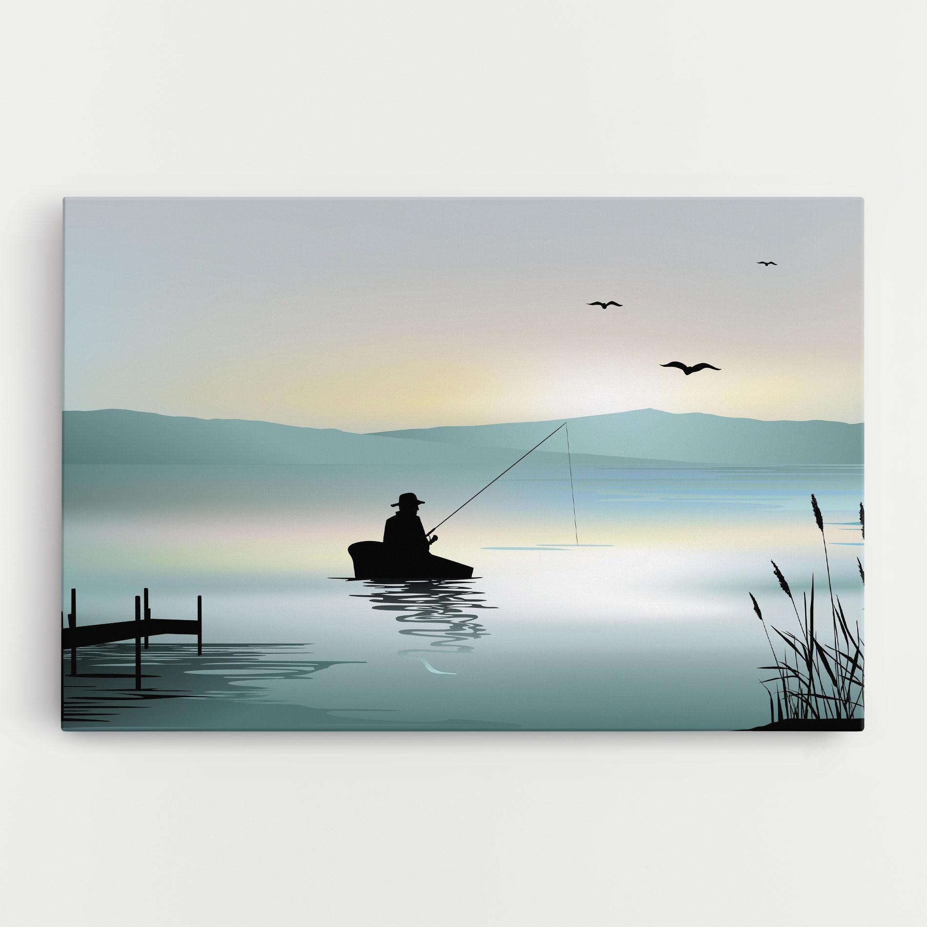 Leinwandbild Fishman Lake View mockup 0