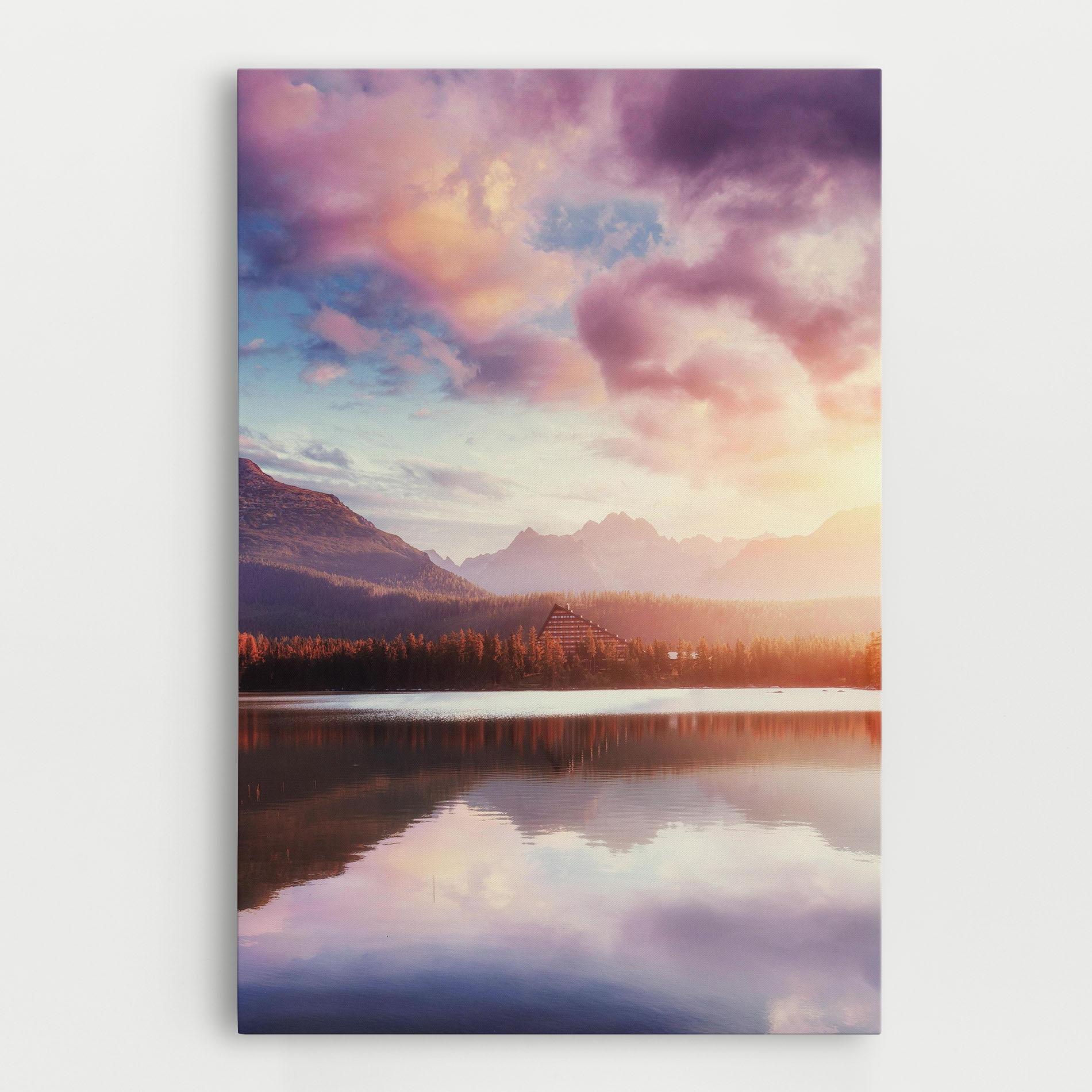 Leinwandbild Orange Lake Light mockup 0