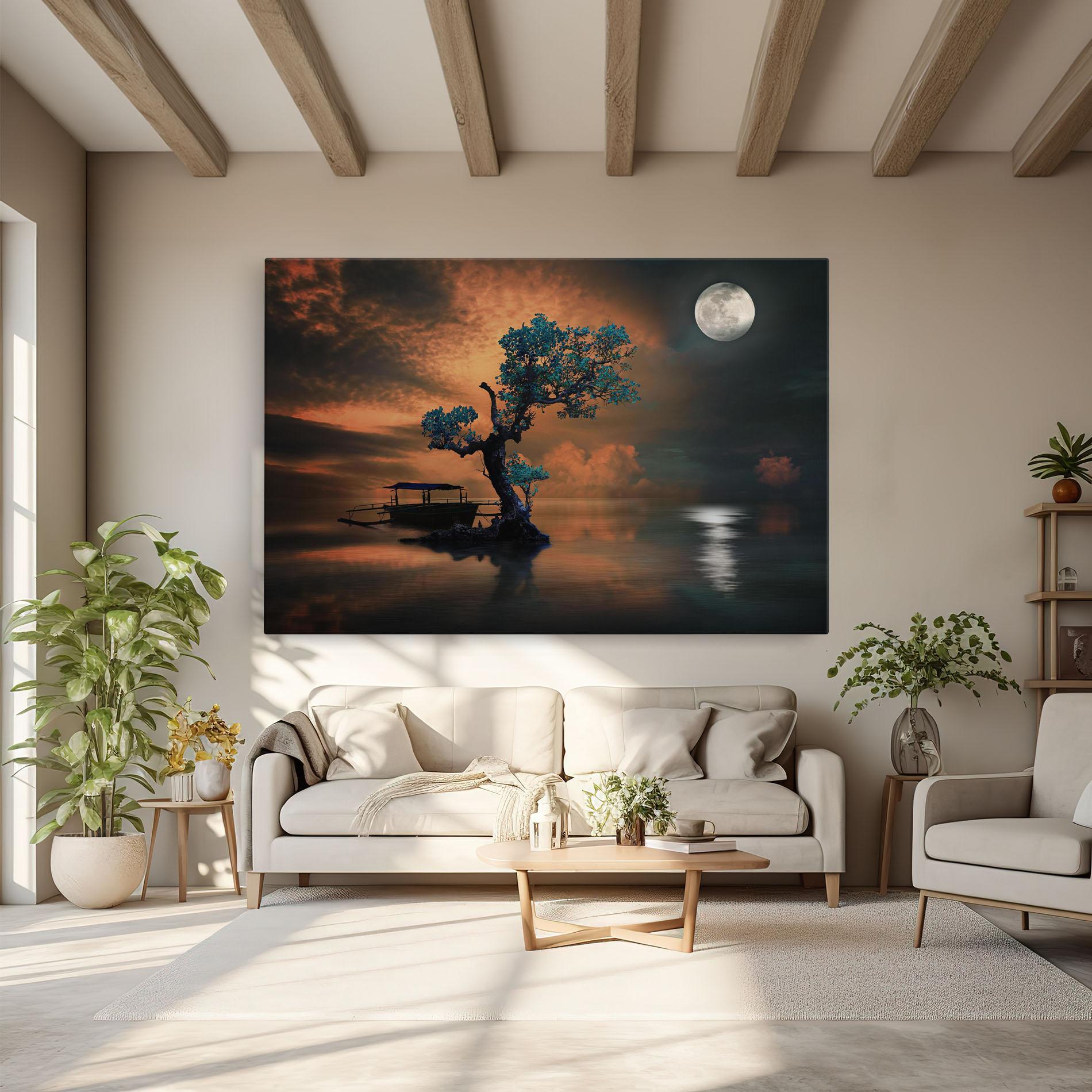 Leinwandbild Blue Tree mockup 6