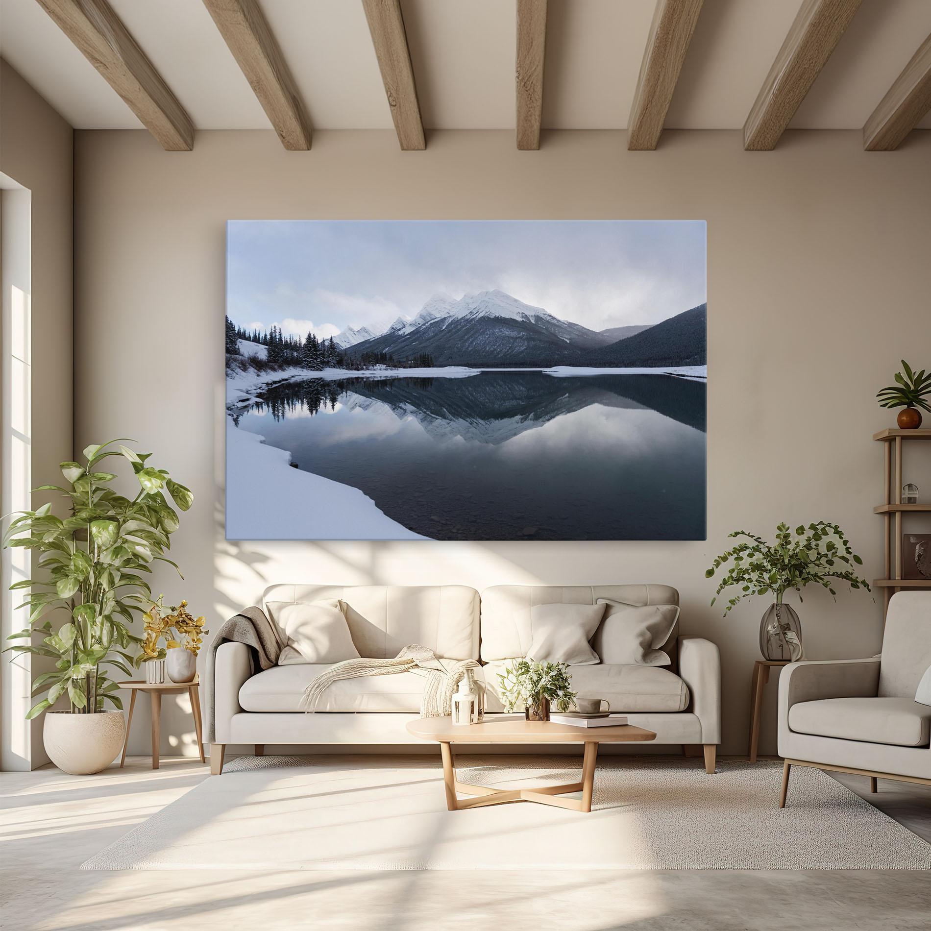 Leinwandbild Grey Lake mockup 6